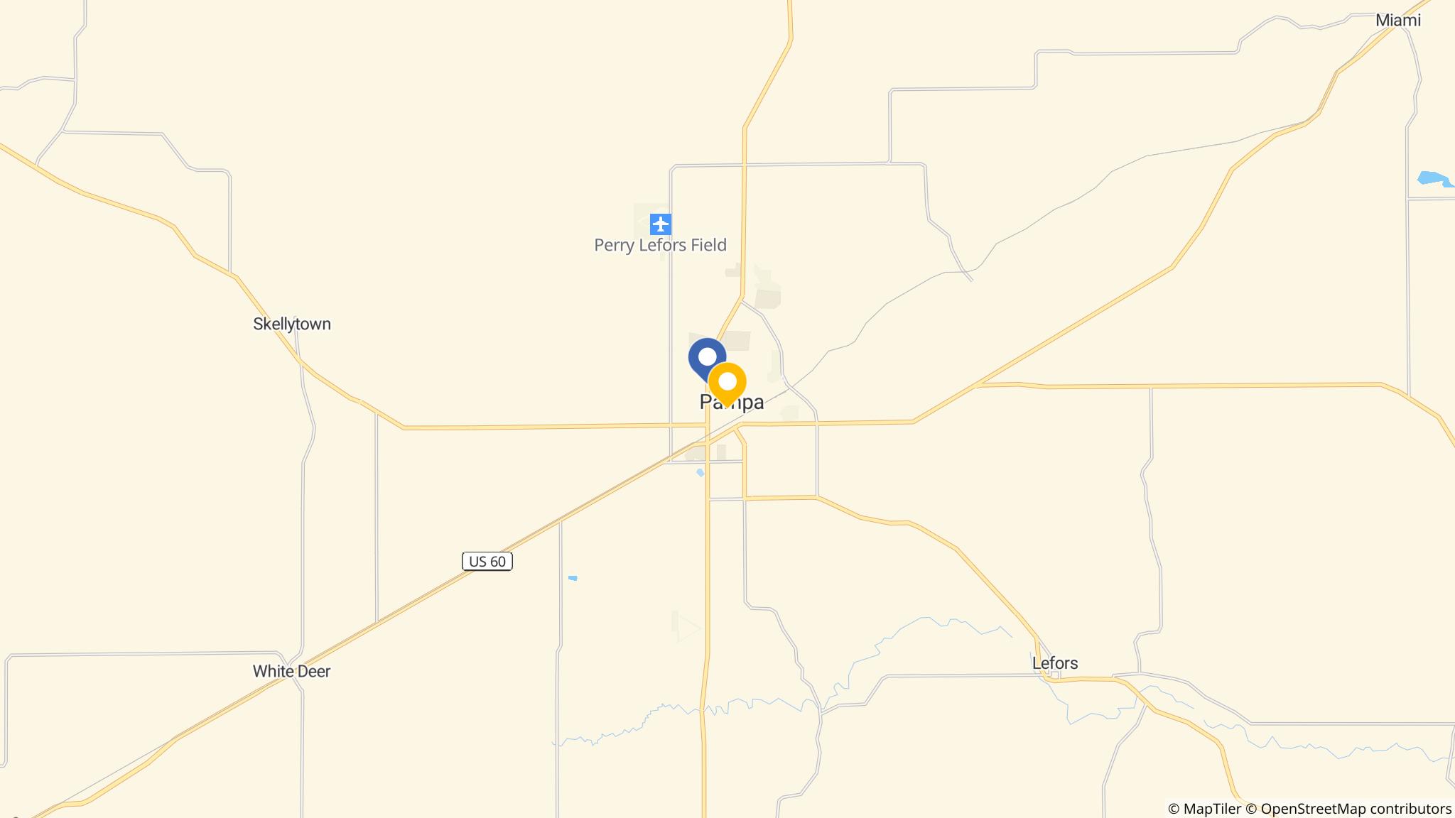 Street map of the ATM area