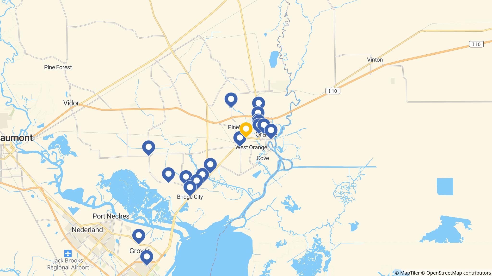Street map of the ATM area
