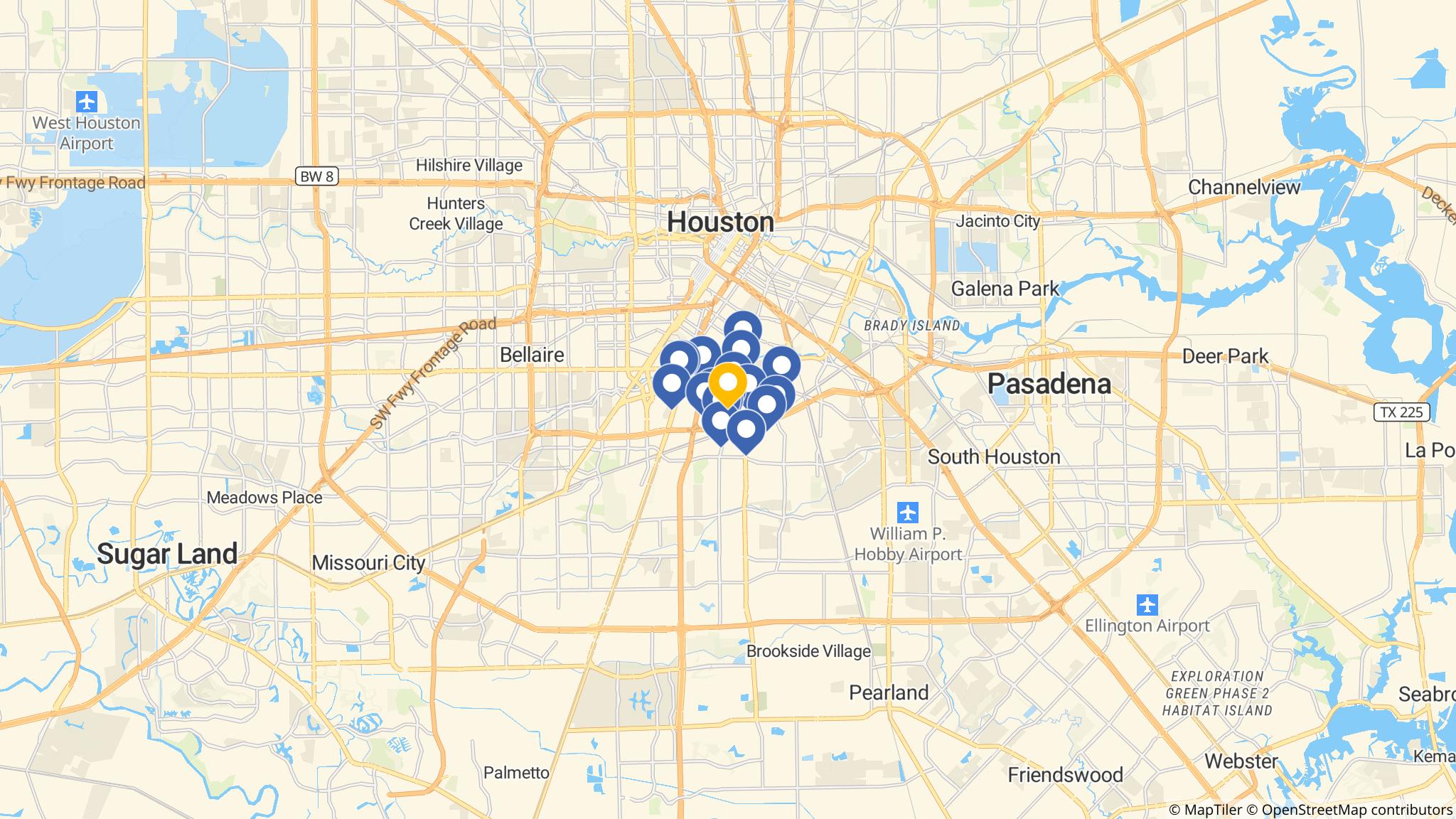 Street map of the ATM area