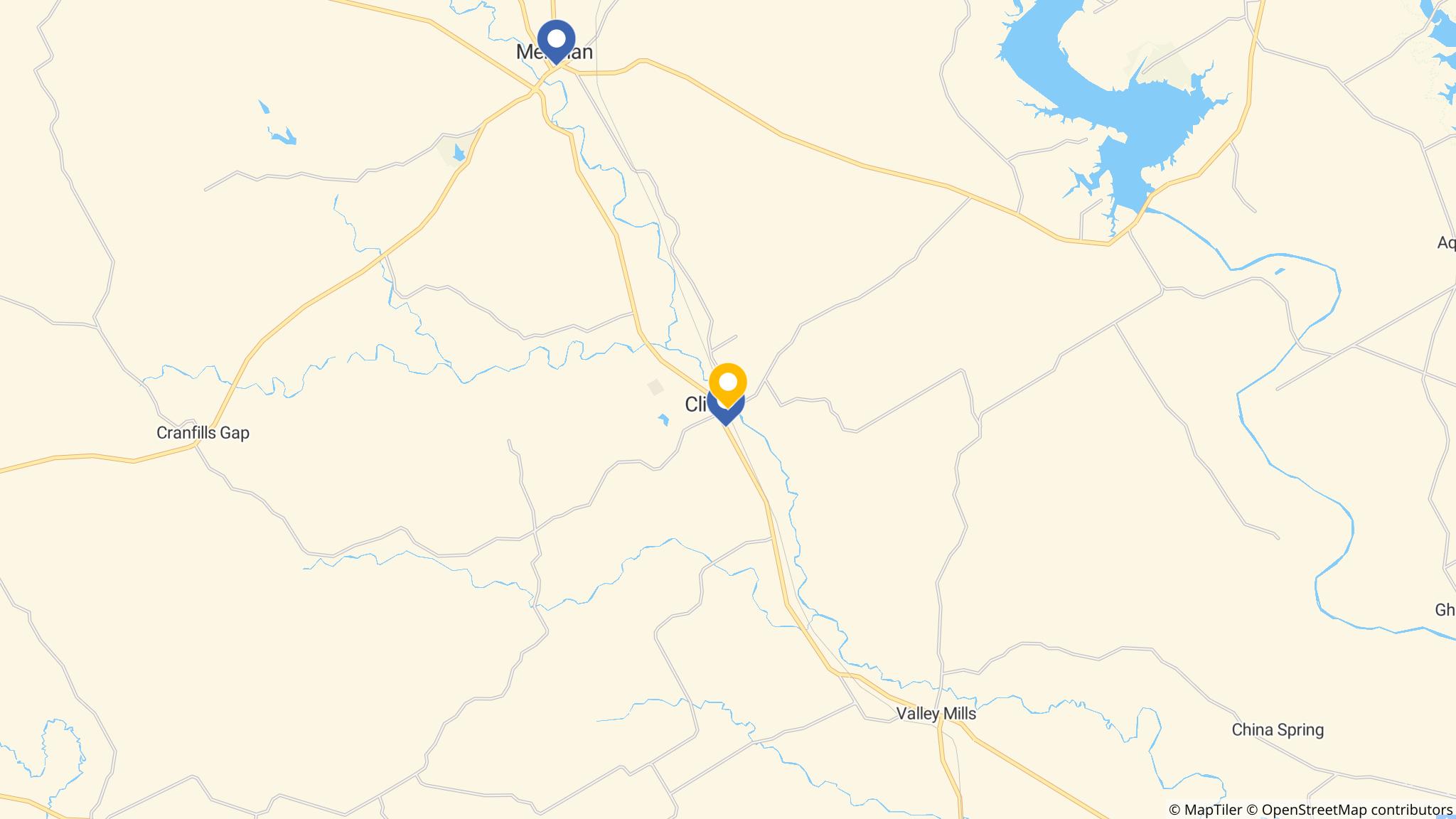 Street map of the ATM area