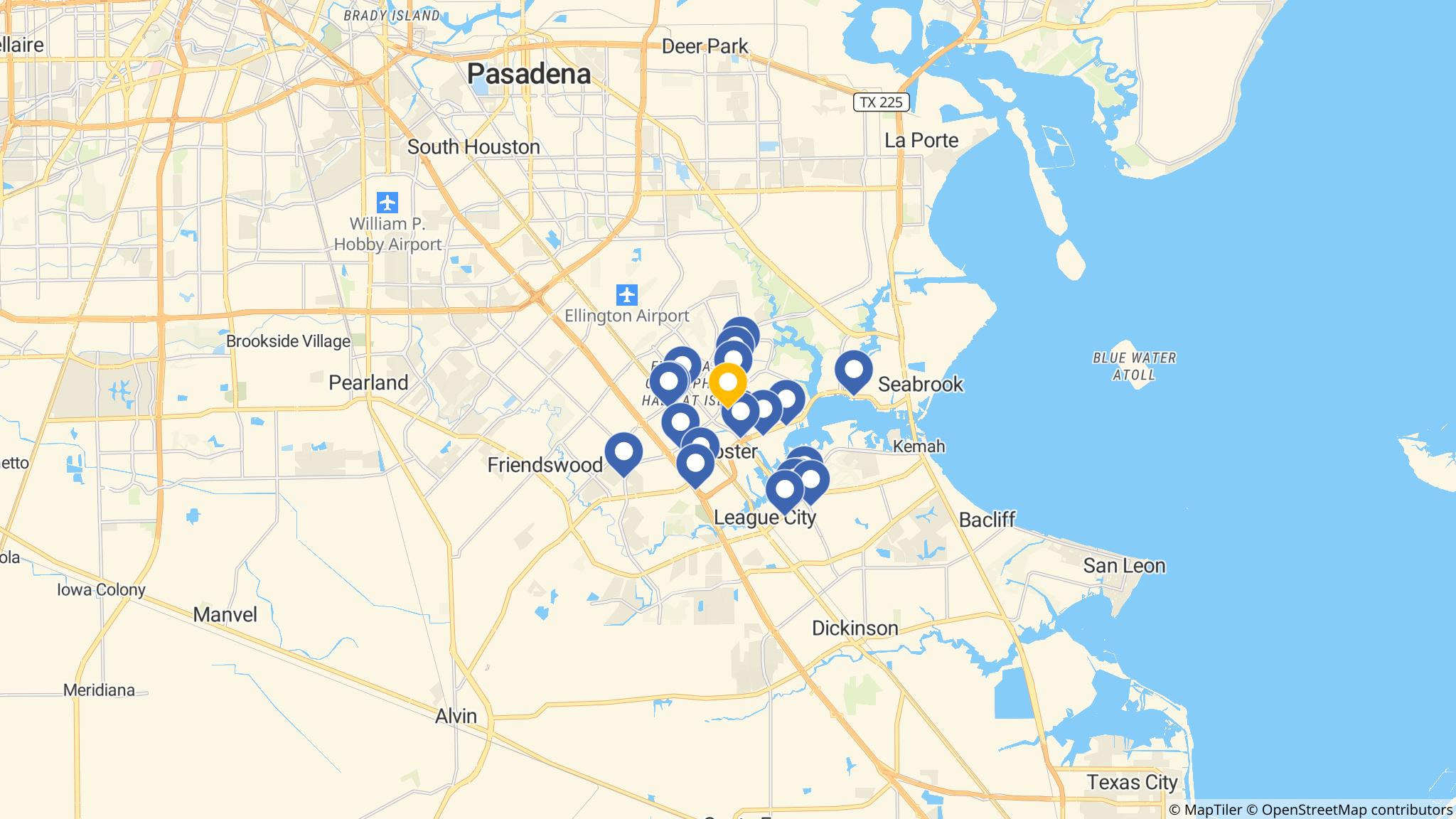Street map of the ATM area