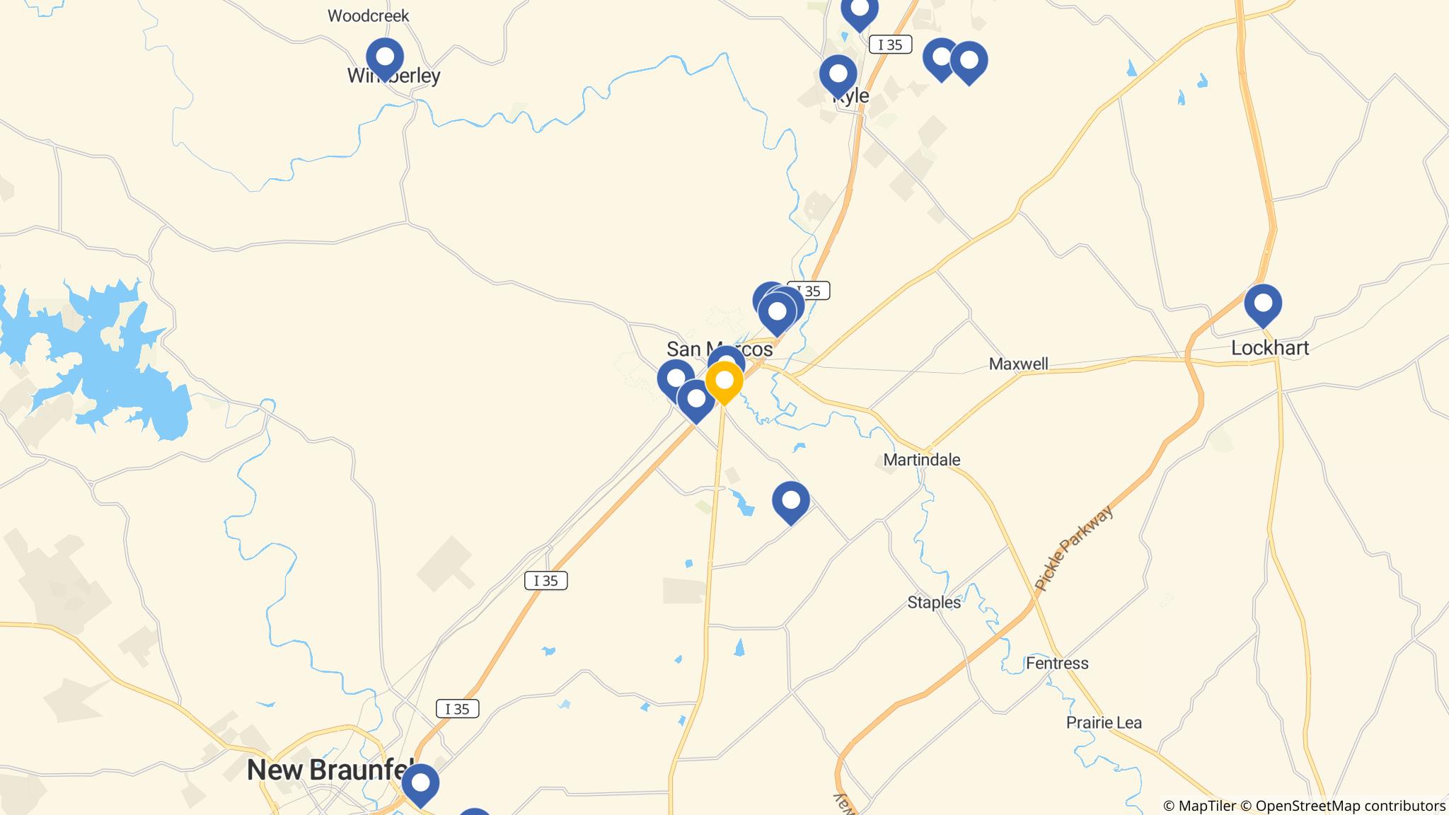 Street map of the ATM area