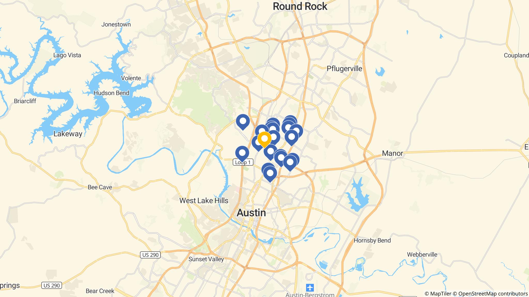 Street map of the ATM area