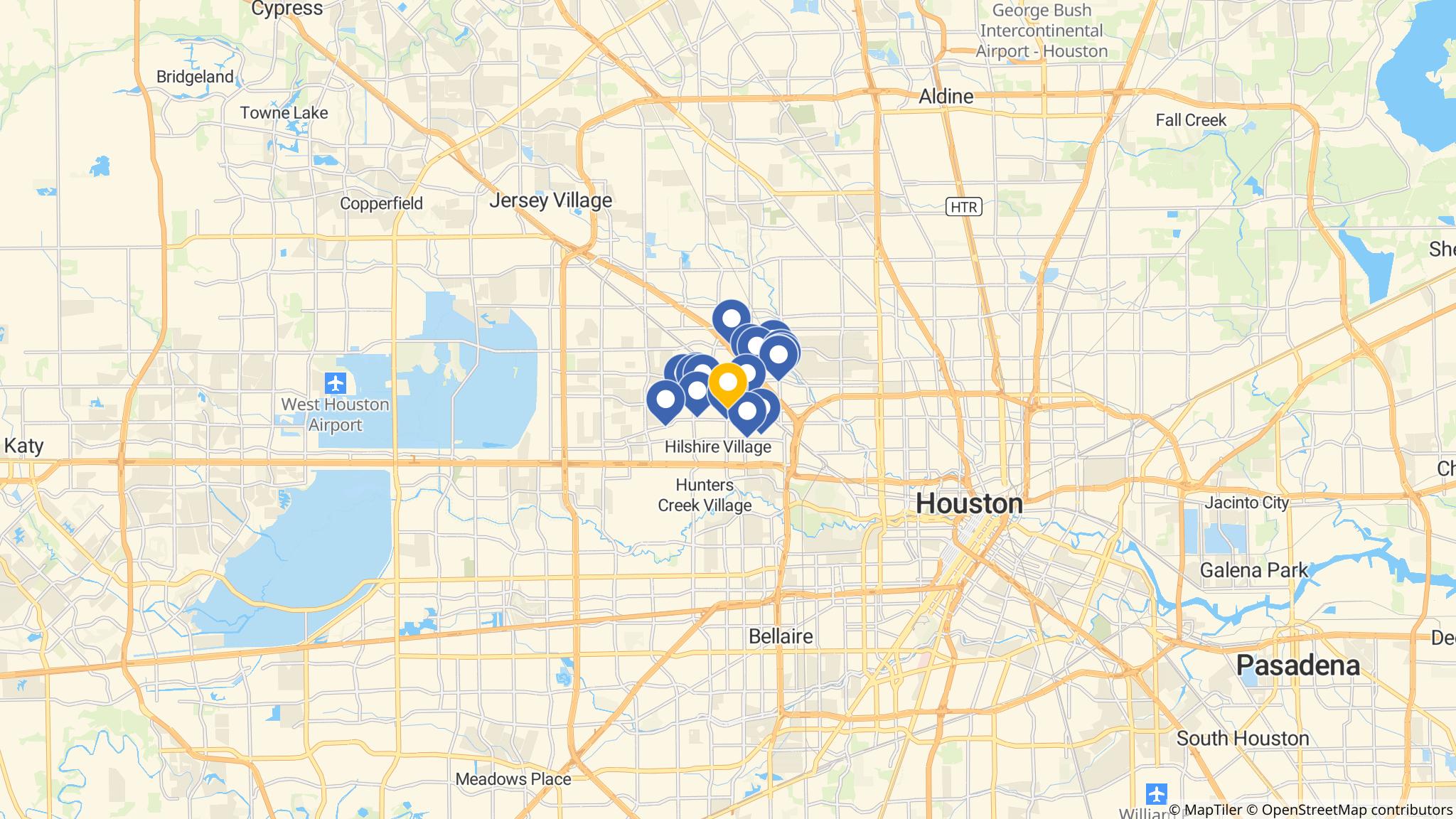 Street map of the ATM area
