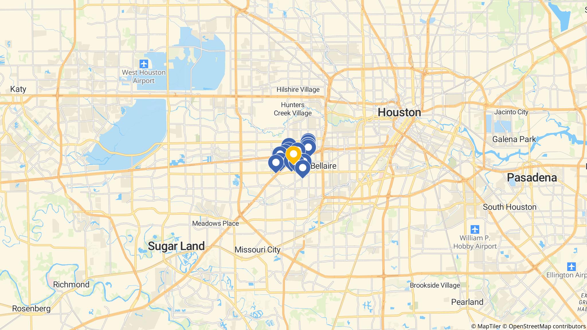 Street map of the ATM area