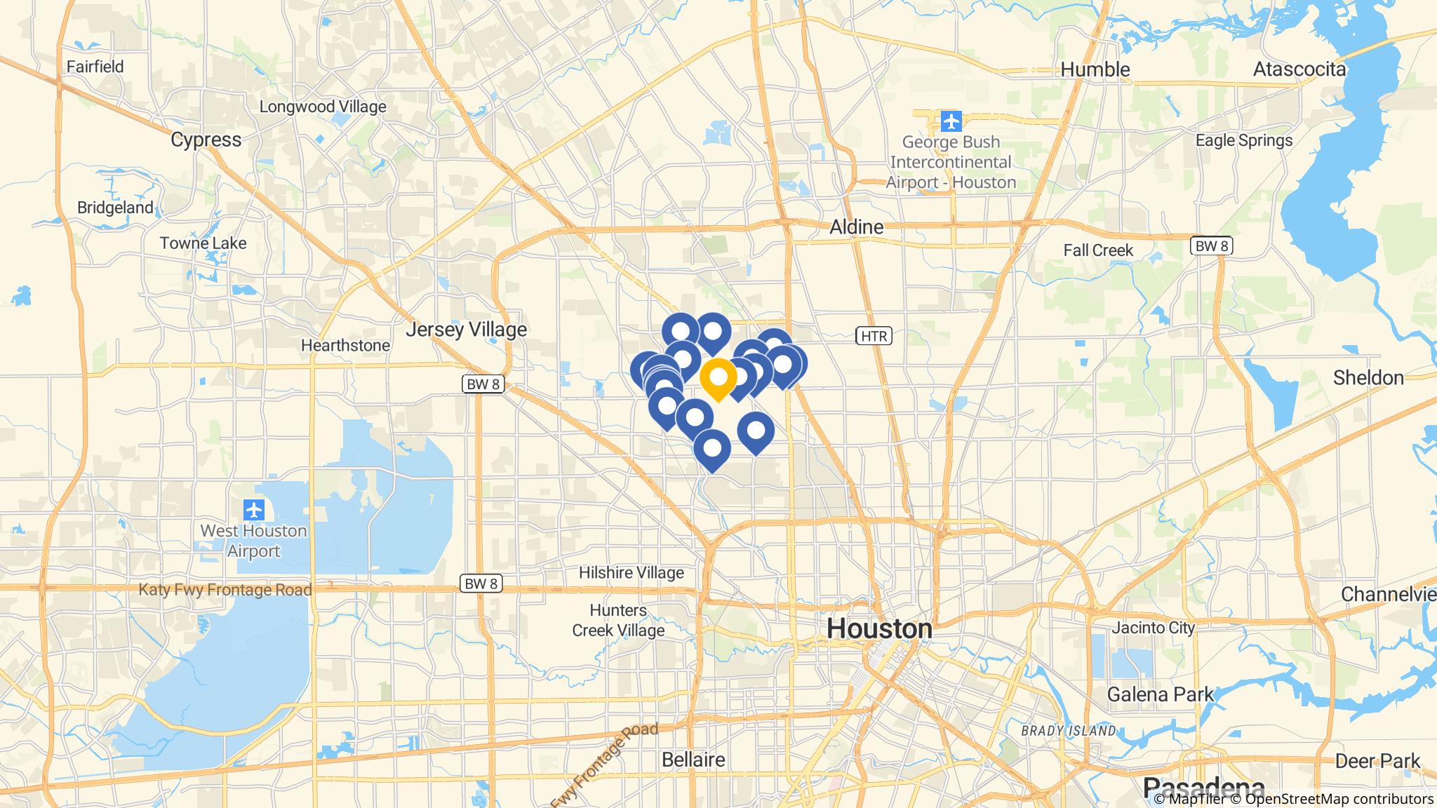 Street map of the ATM area