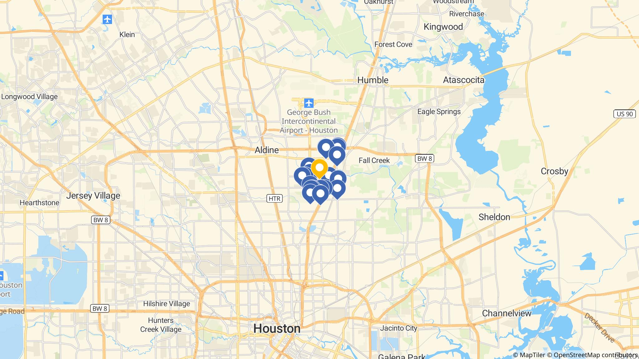 Street map of the ATM area
