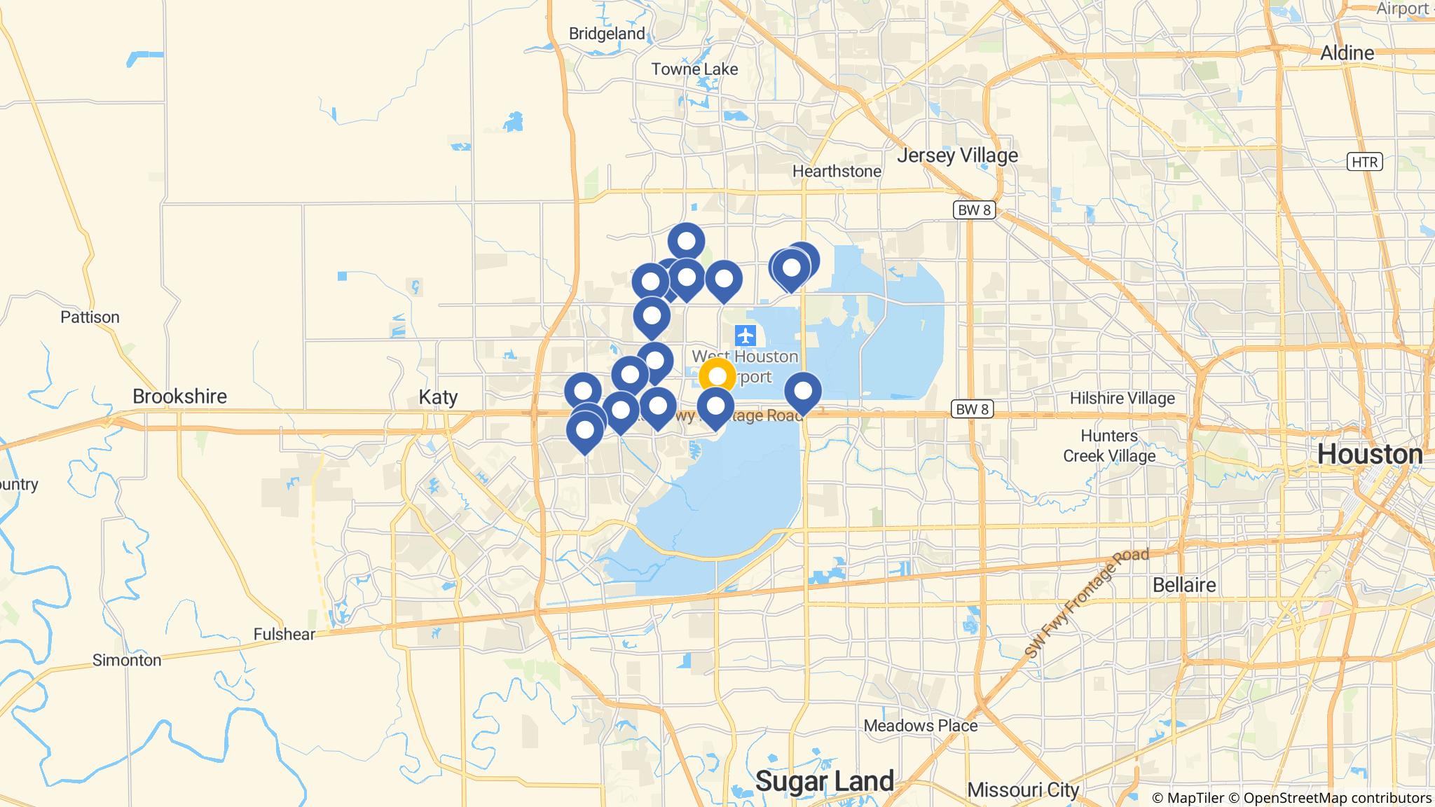 Street map of the ATM area