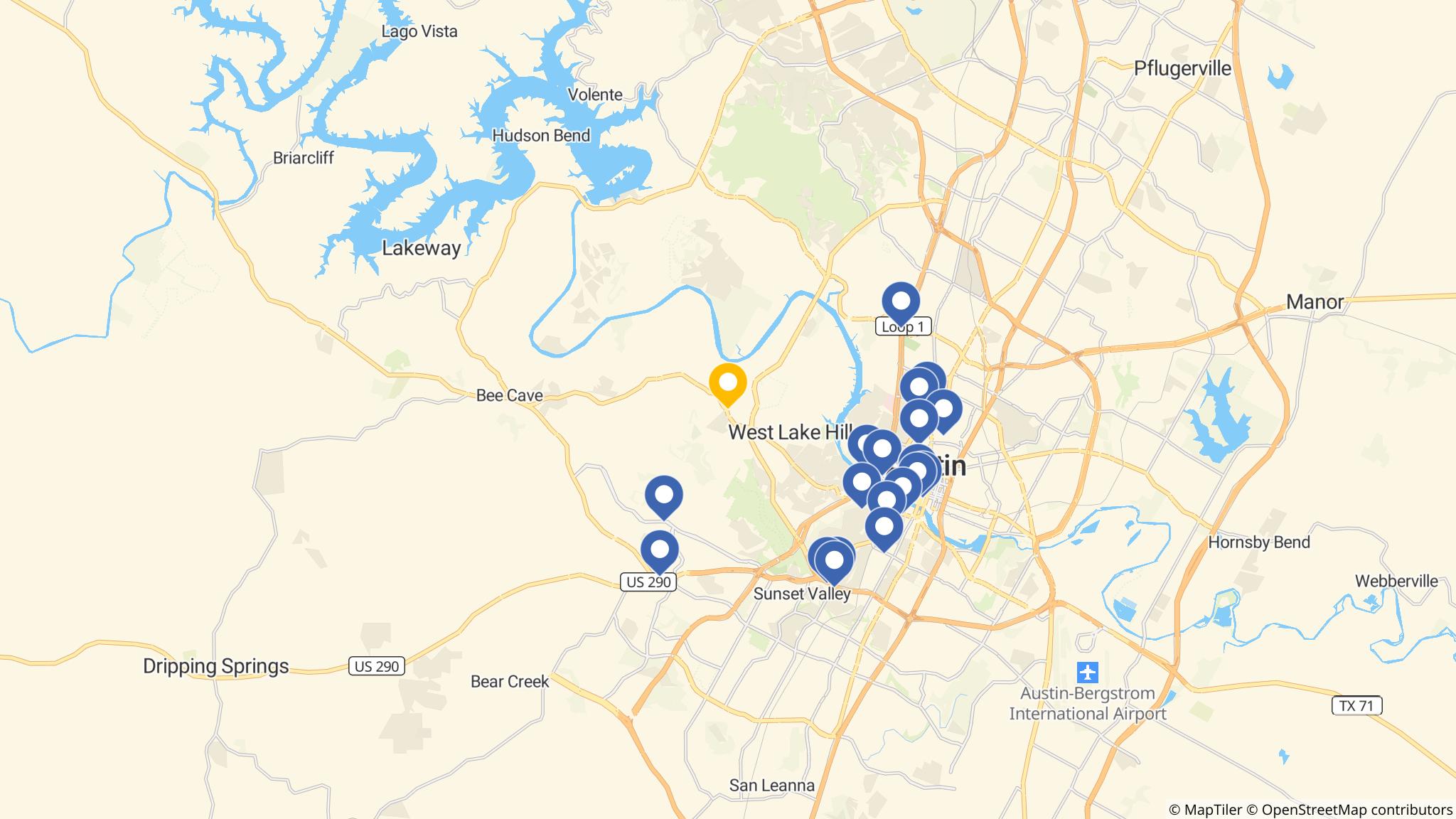 Street map of the ATM area