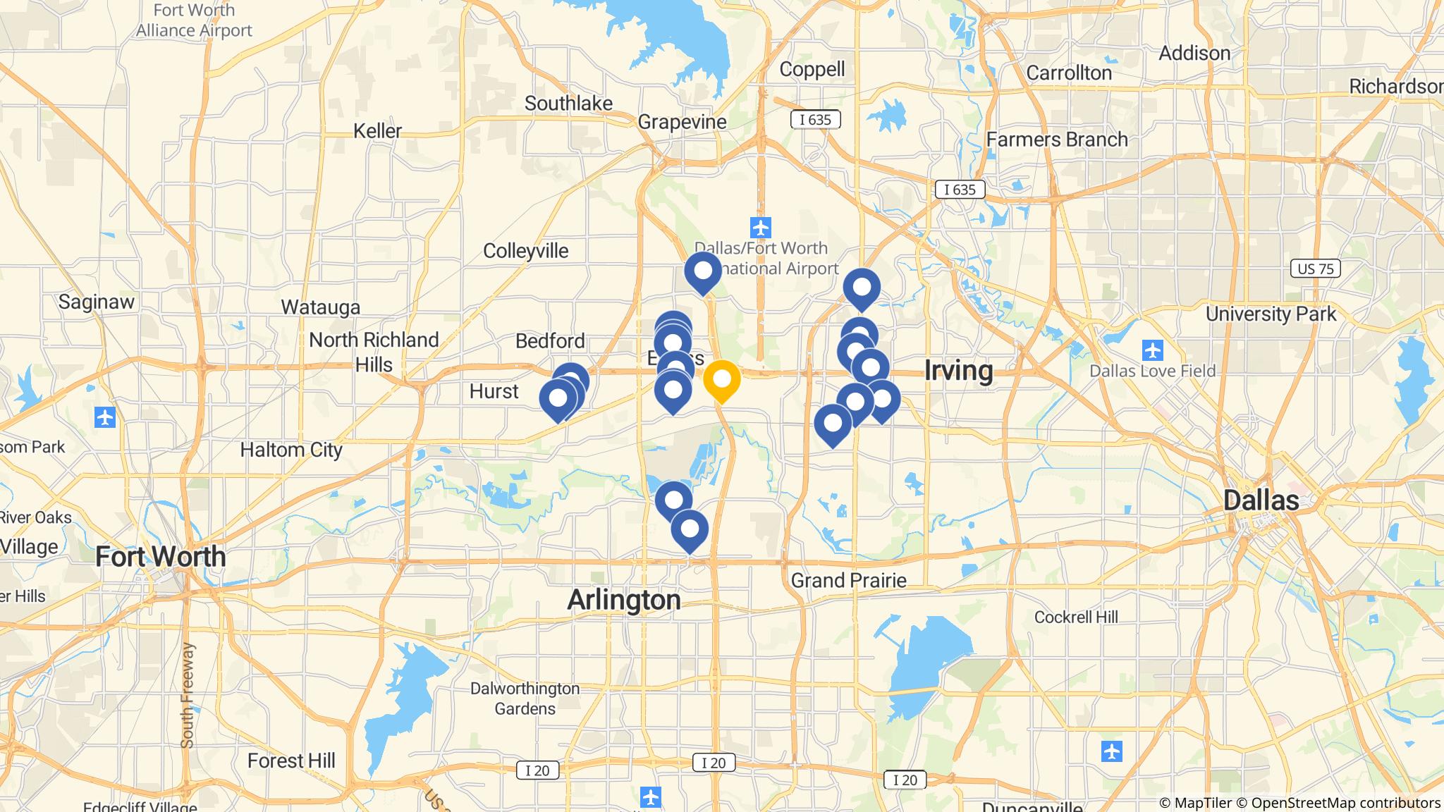 Street map of the ATM area