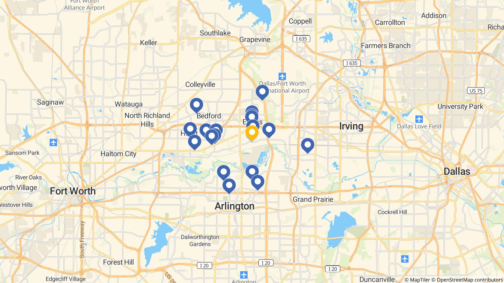 Street map of the ATM area