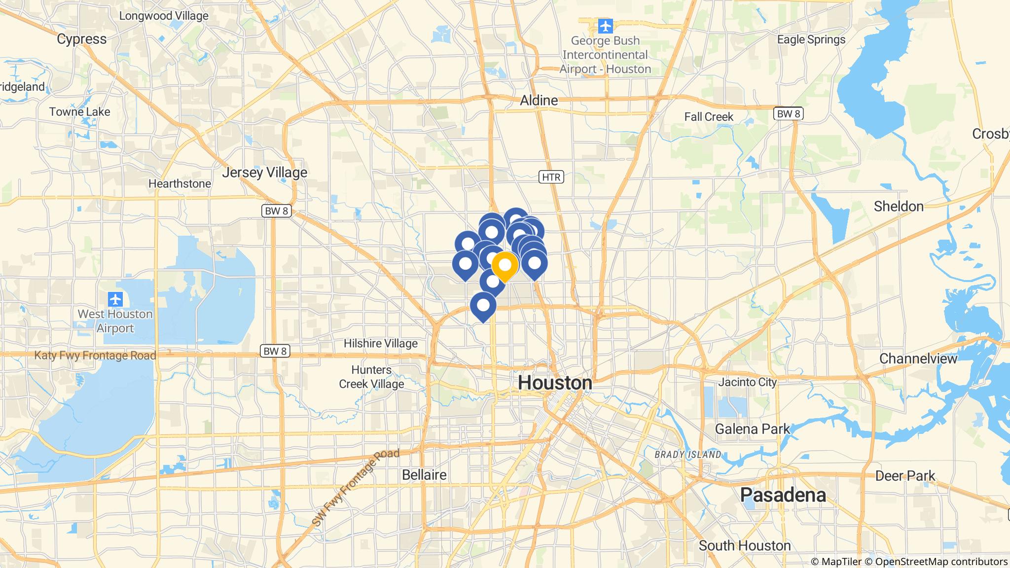 Street map of the ATM area