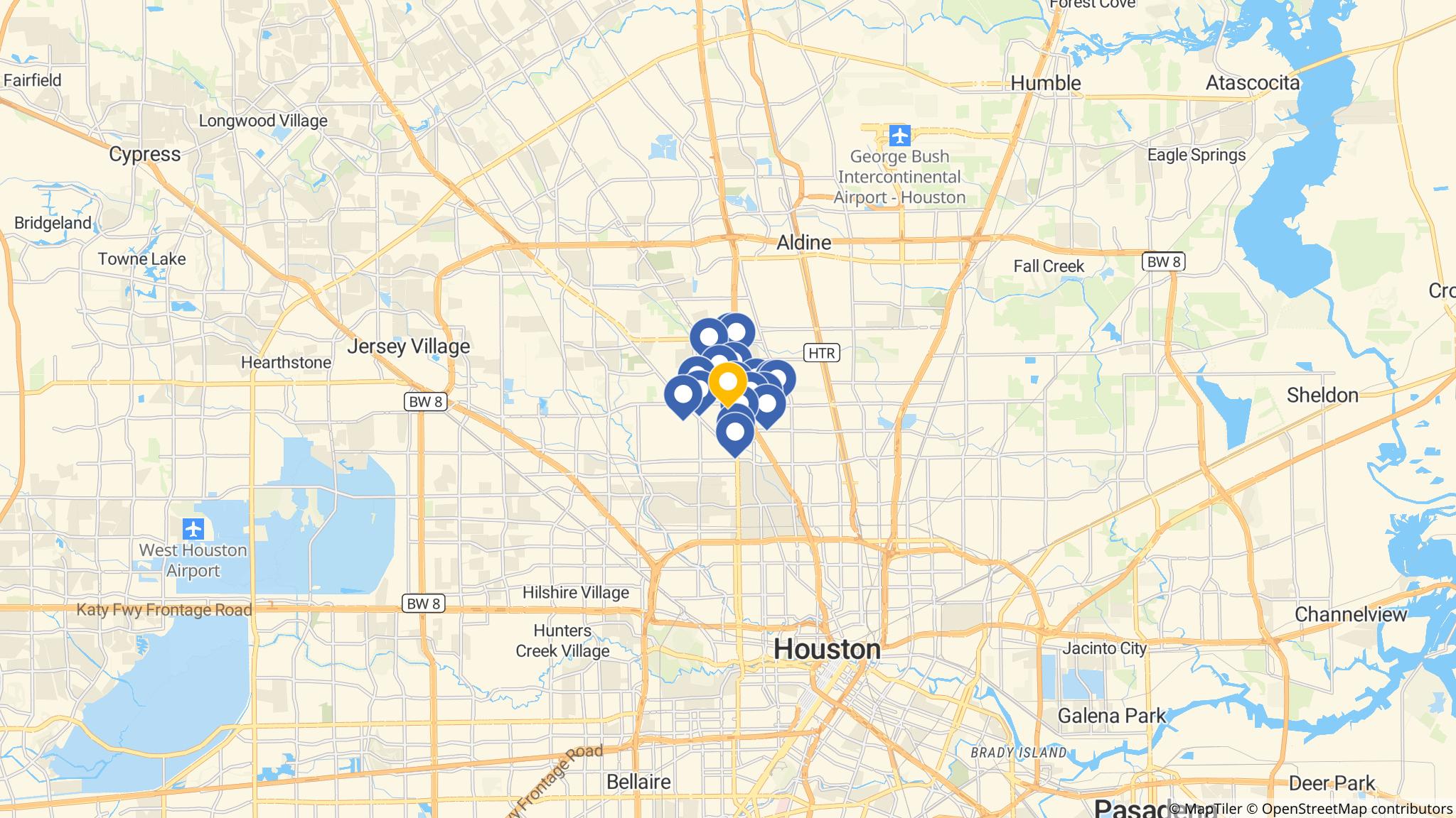 Street map of the ATM area