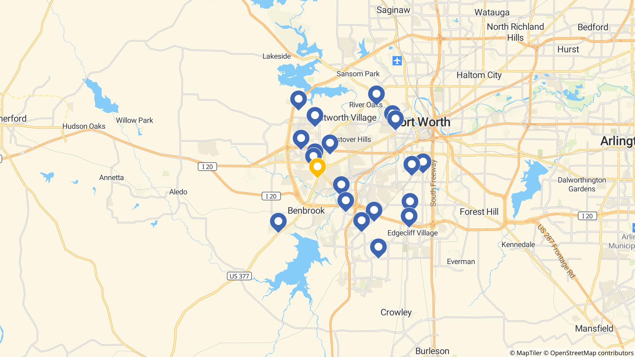 Street map of the ATM area