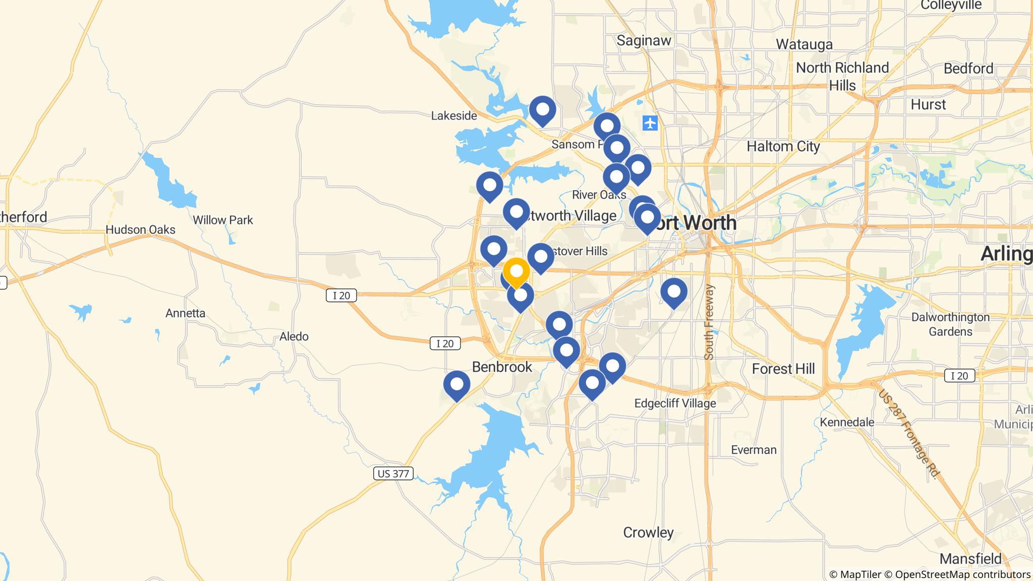 Street map of the ATM area