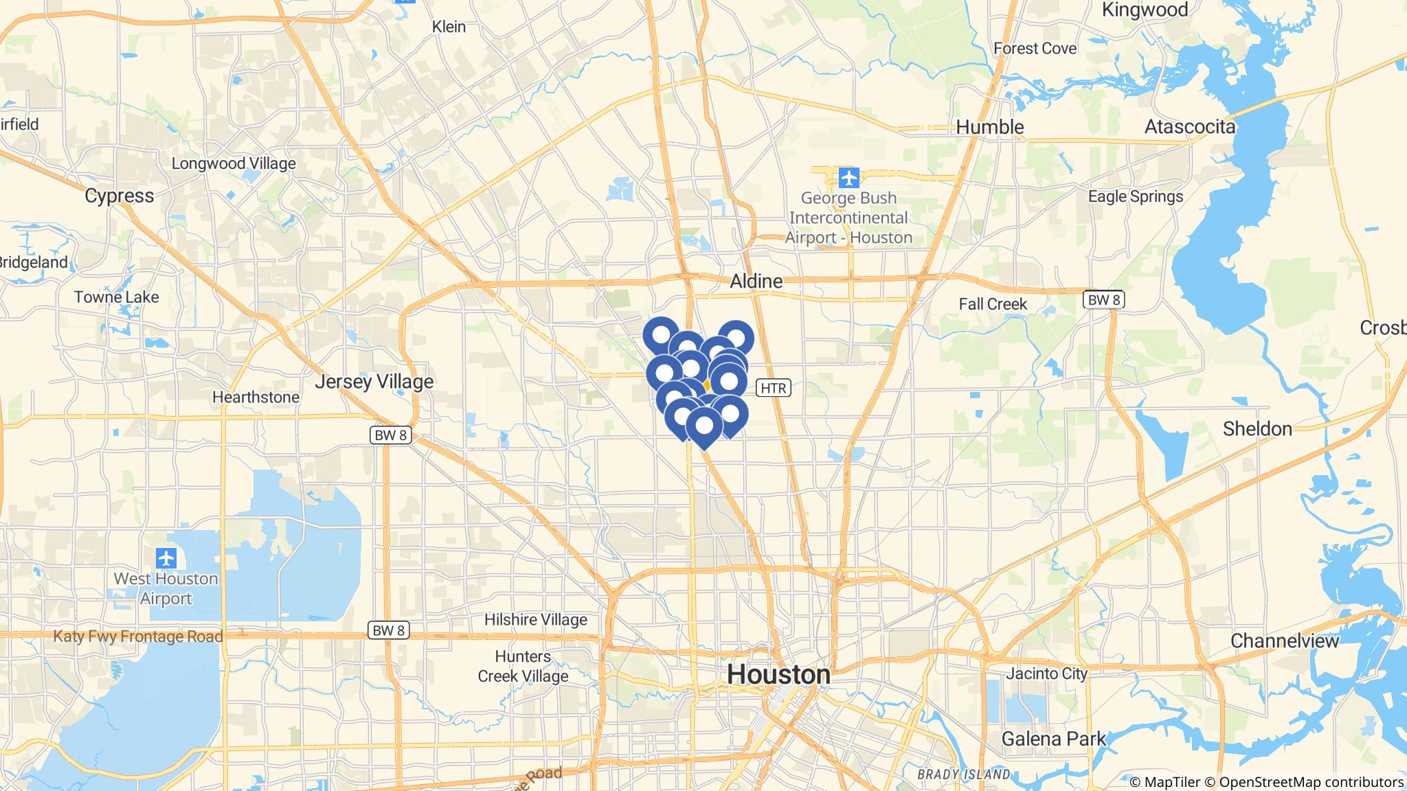 Street map of the ATM area