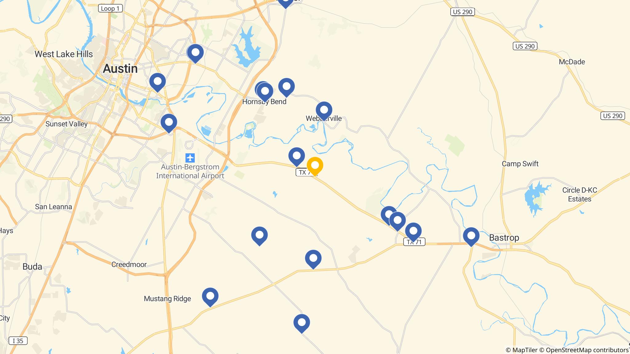 Street map of the ATM area
