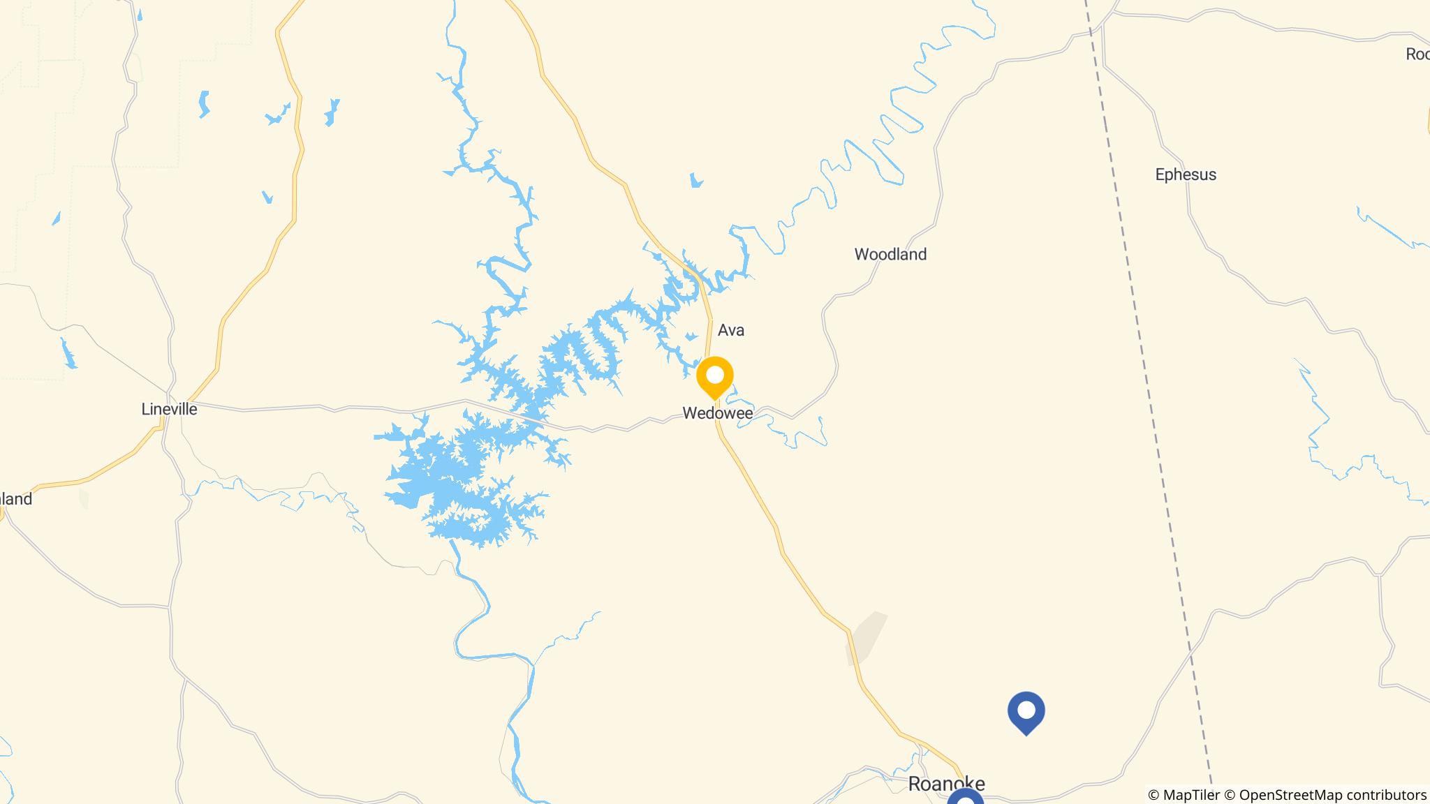 Street map of the ATM area