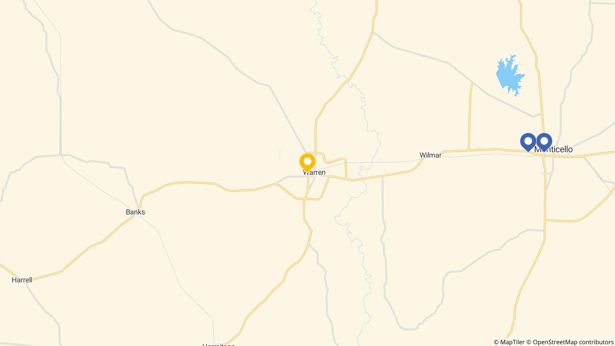 Street map of the ATM area