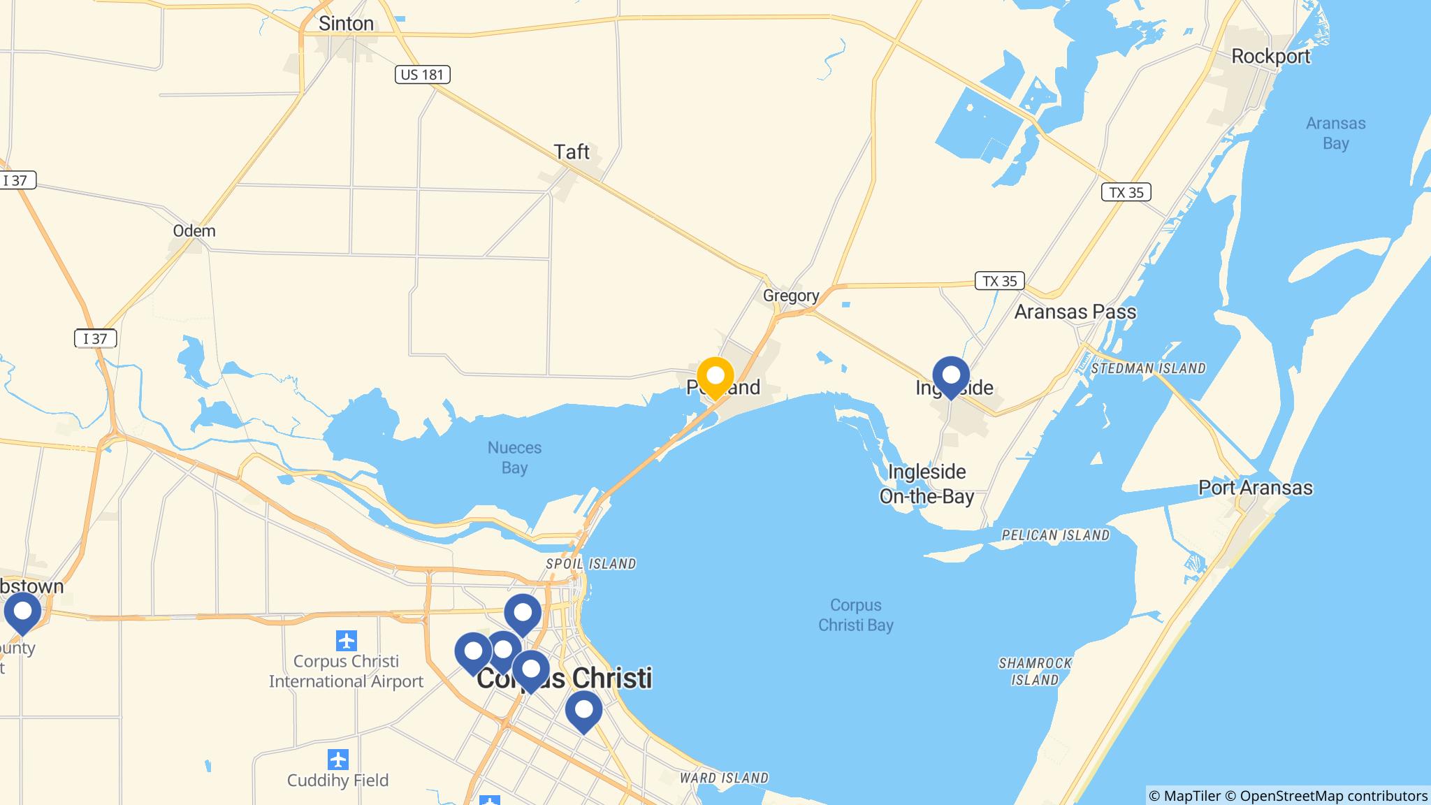 Street map of the ATM area