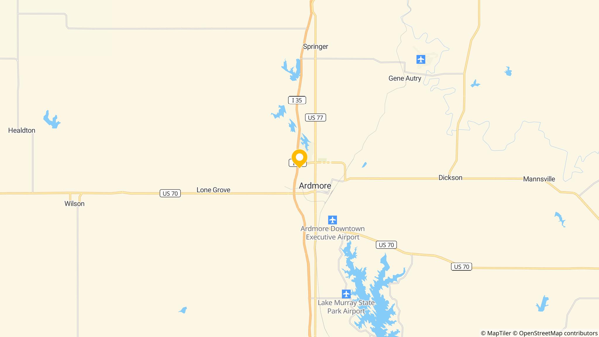 Street map of the ATM area