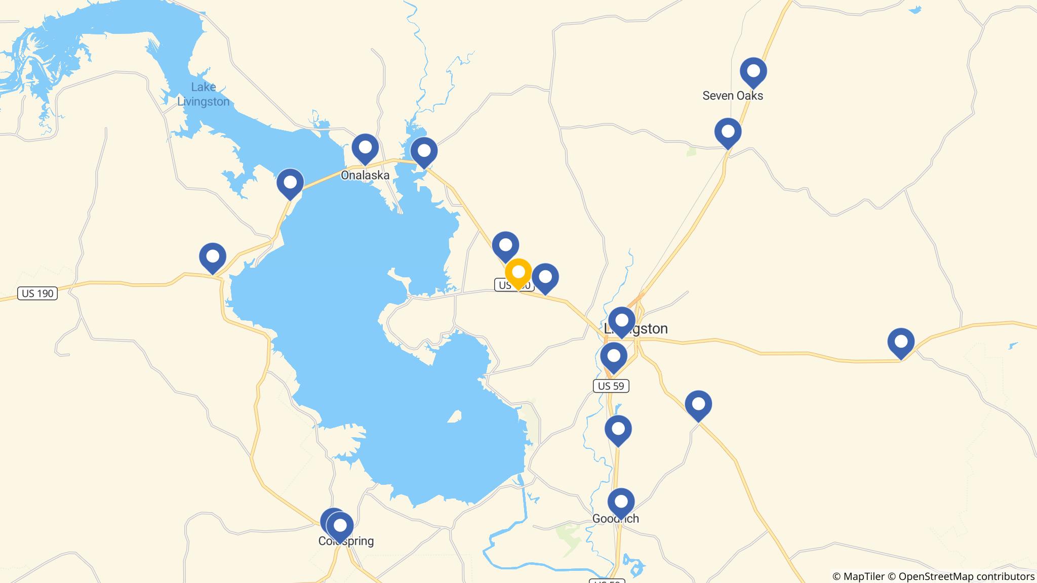 Street map of the ATM area