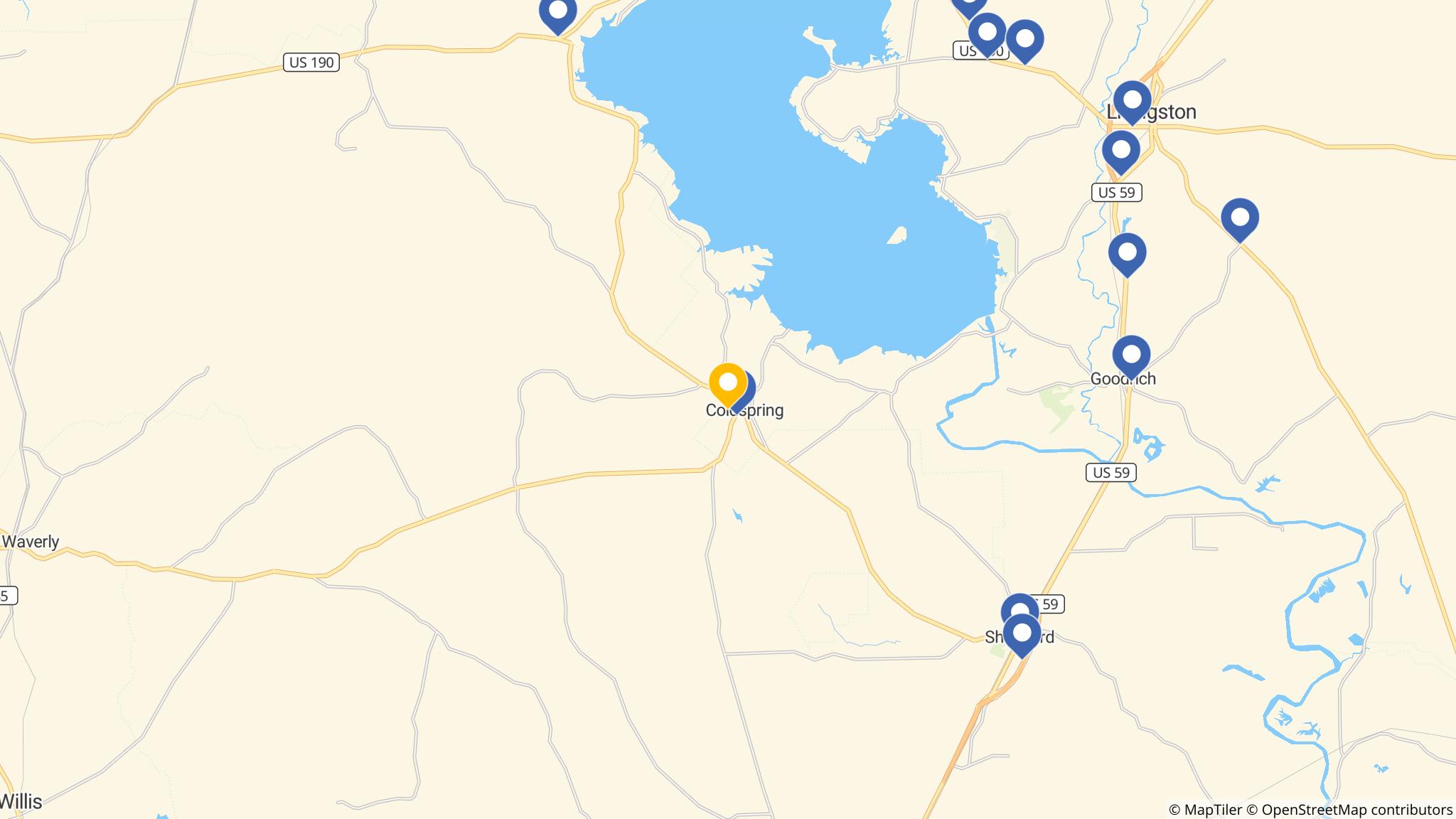 Street map of the ATM area