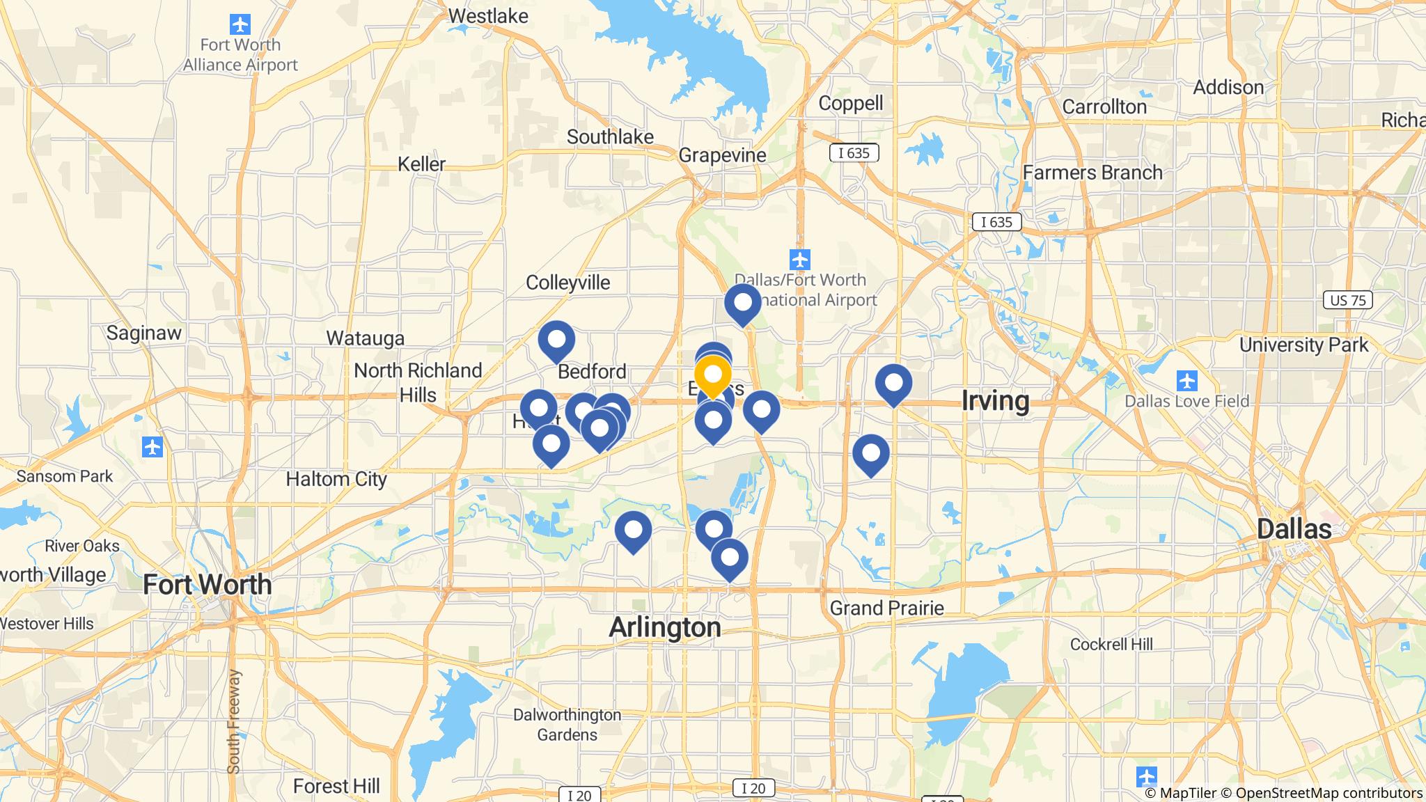 Street map of the ATM area