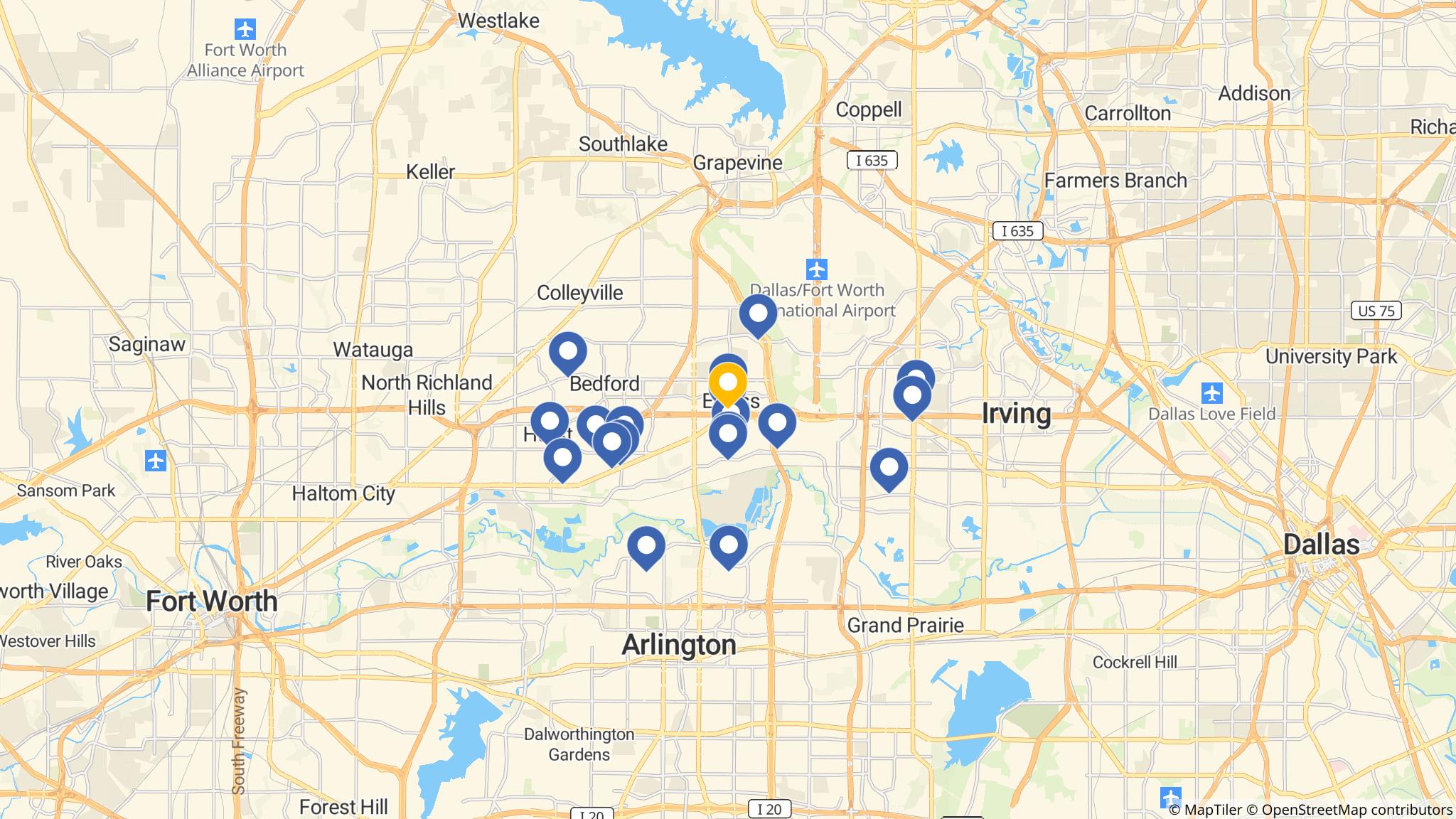 Street map of the ATM area