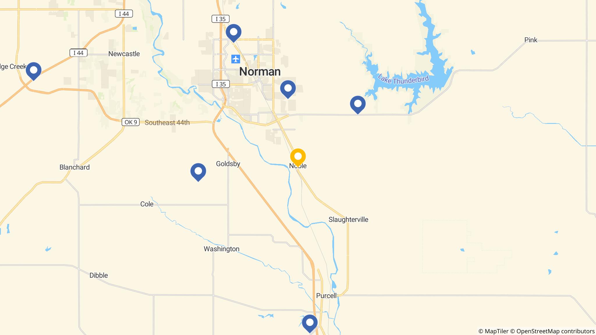 Street map of the ATM area