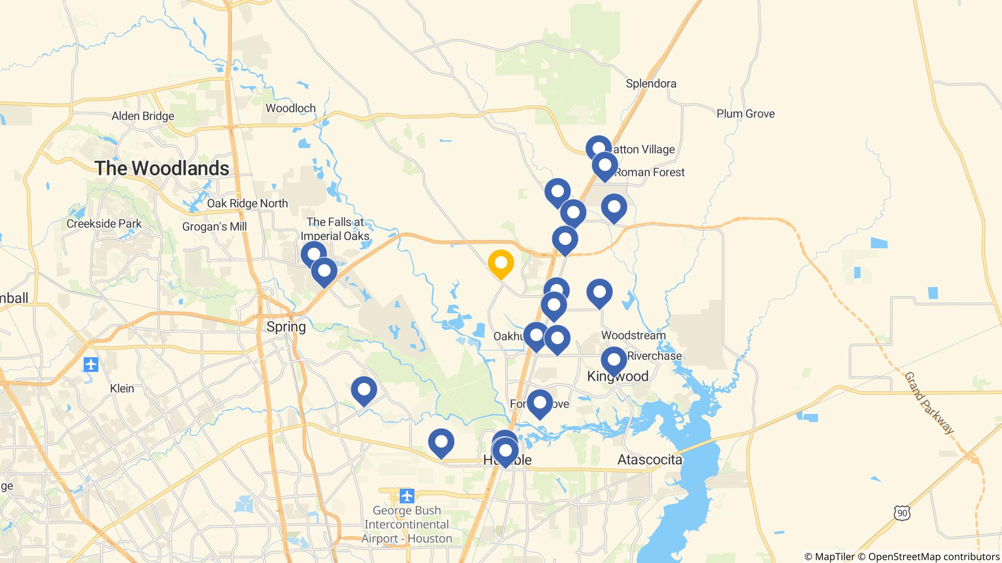 Street map of the ATM area