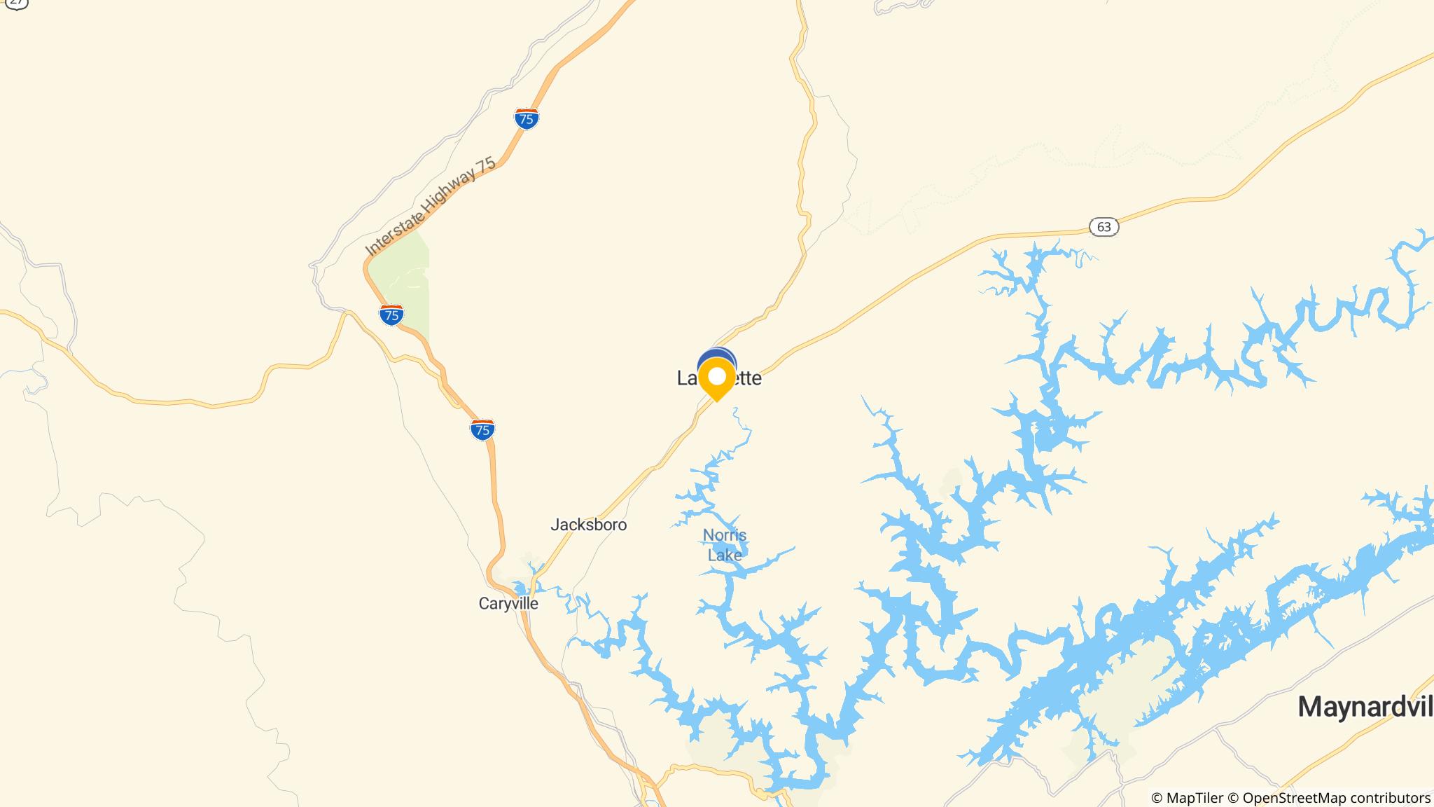 Street map of the ATM area