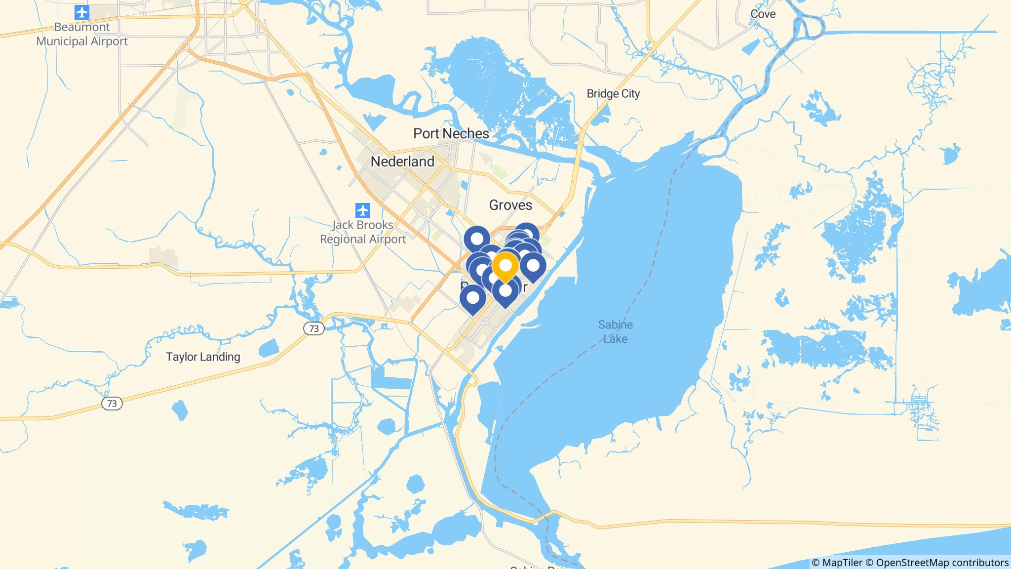 Street map of the ATM area