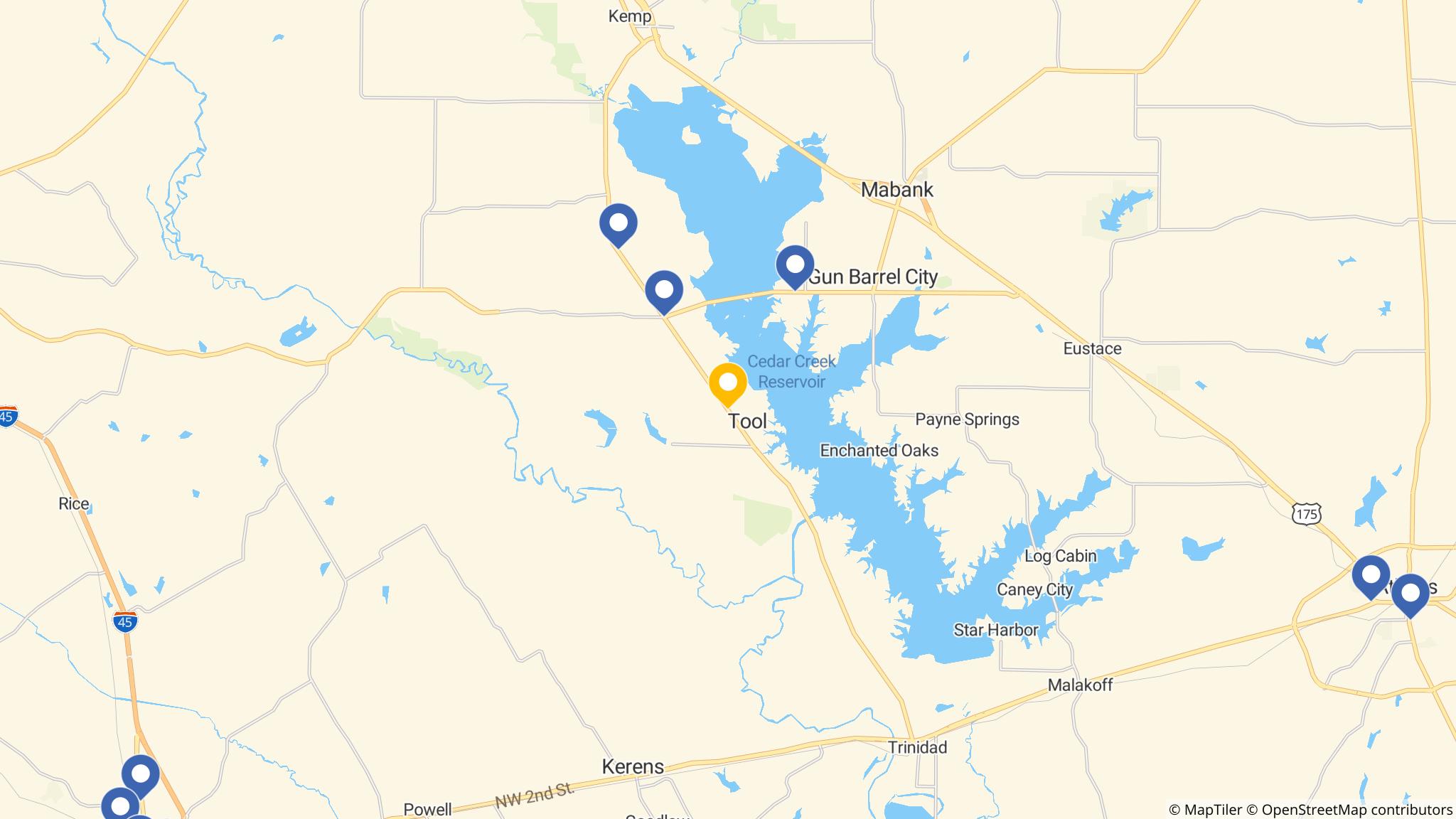 Street map of the ATM area