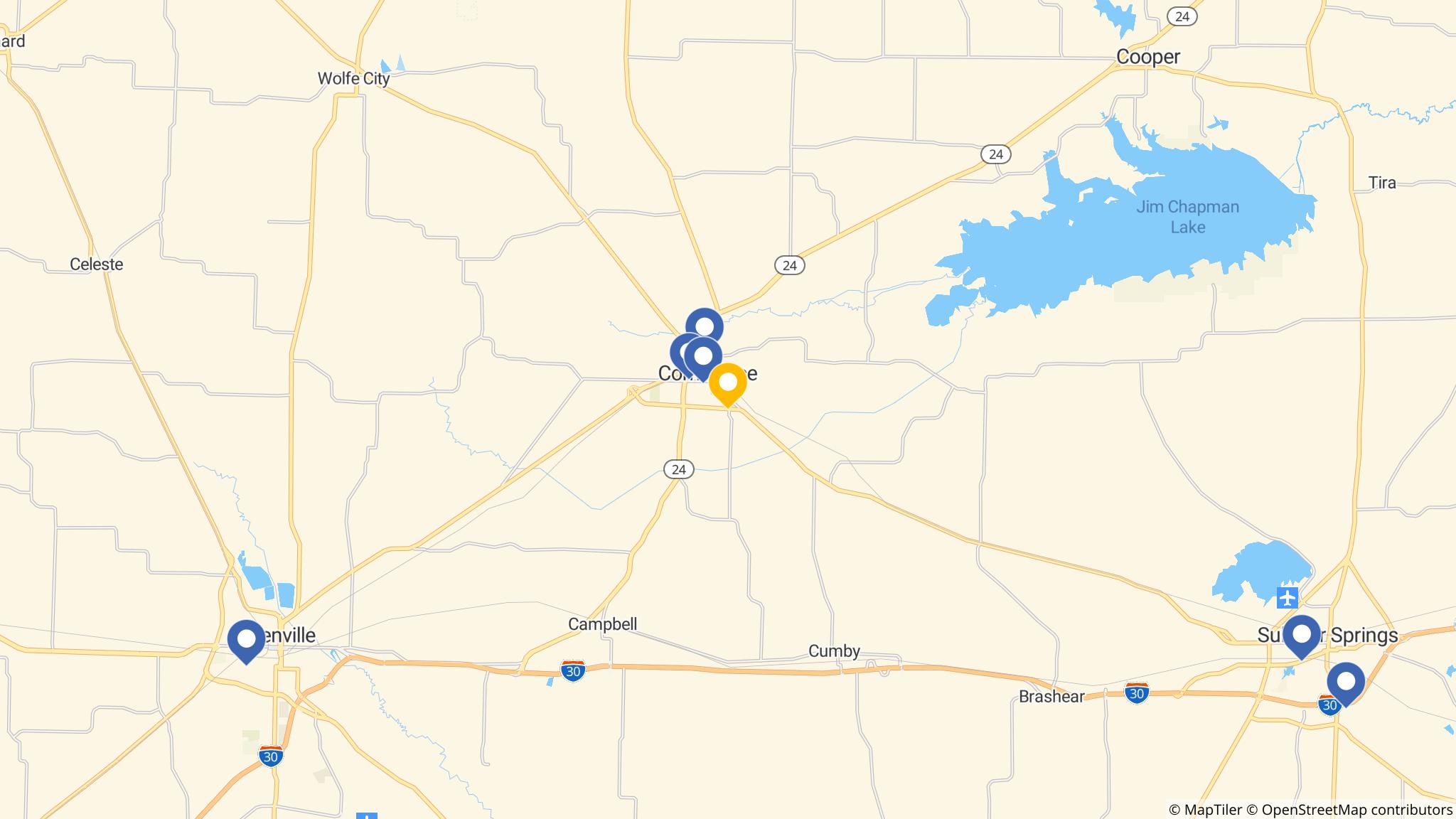 Street map of the ATM area