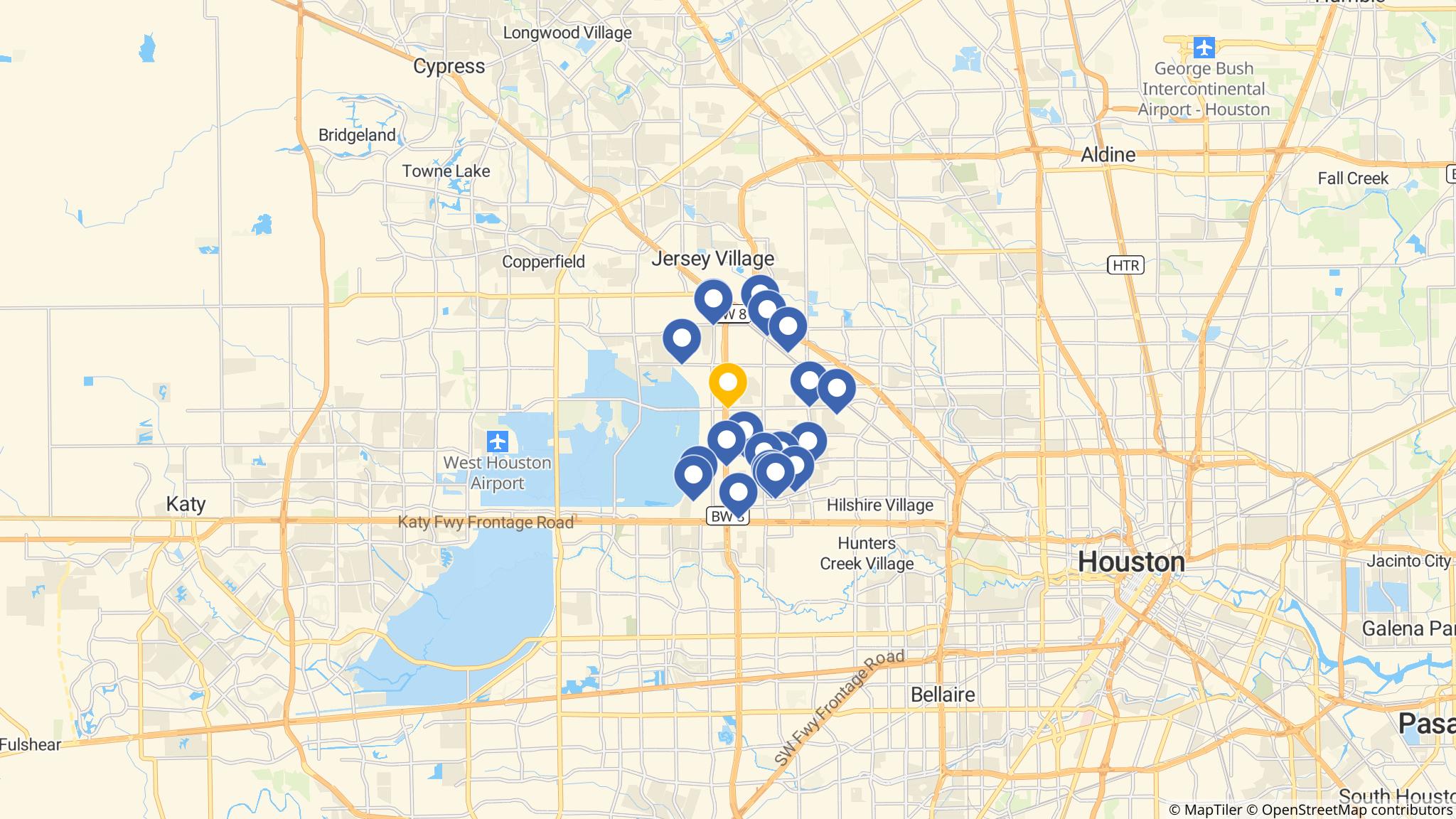 Street map of the ATM area