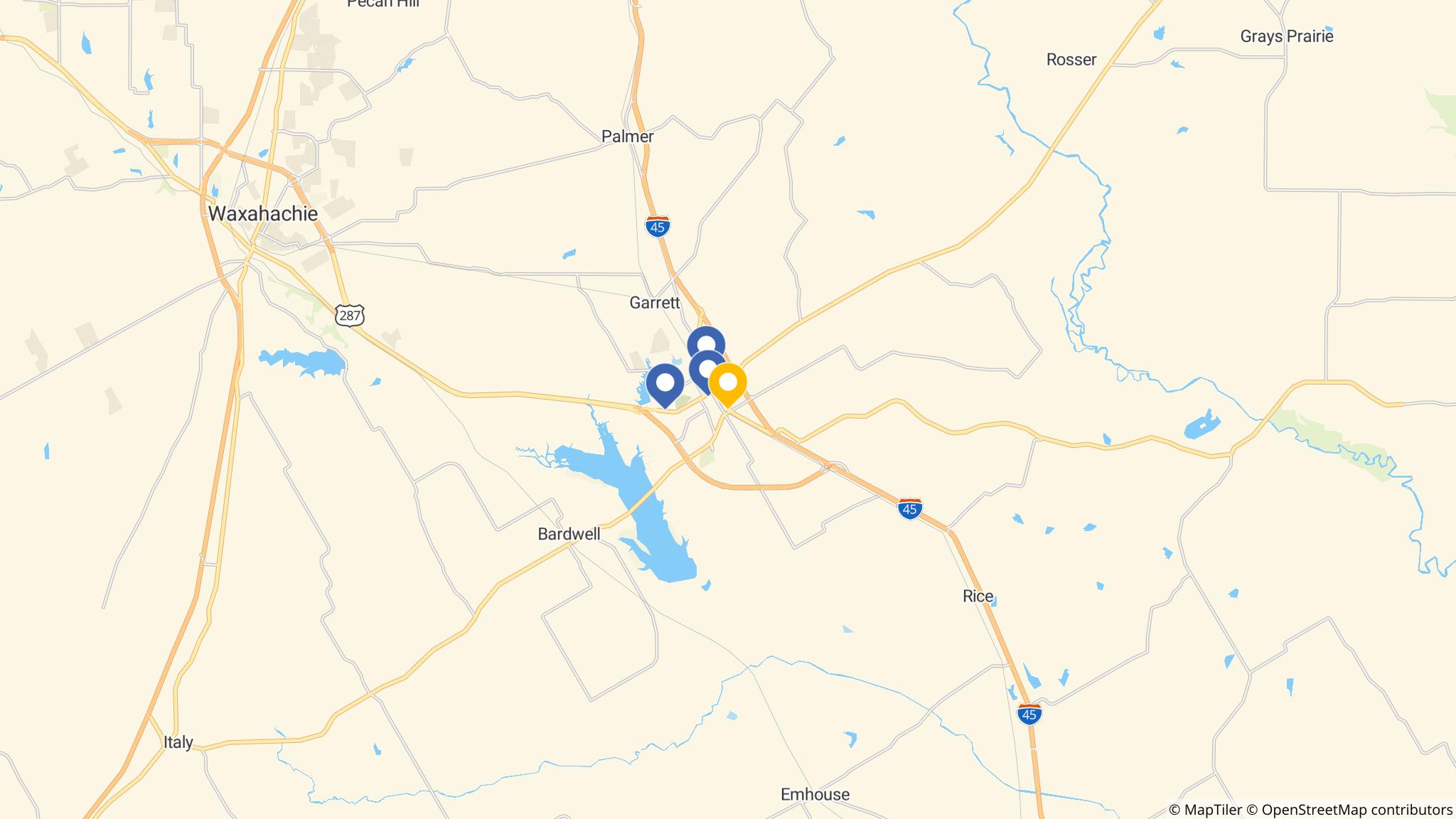 Street map of the ATM area