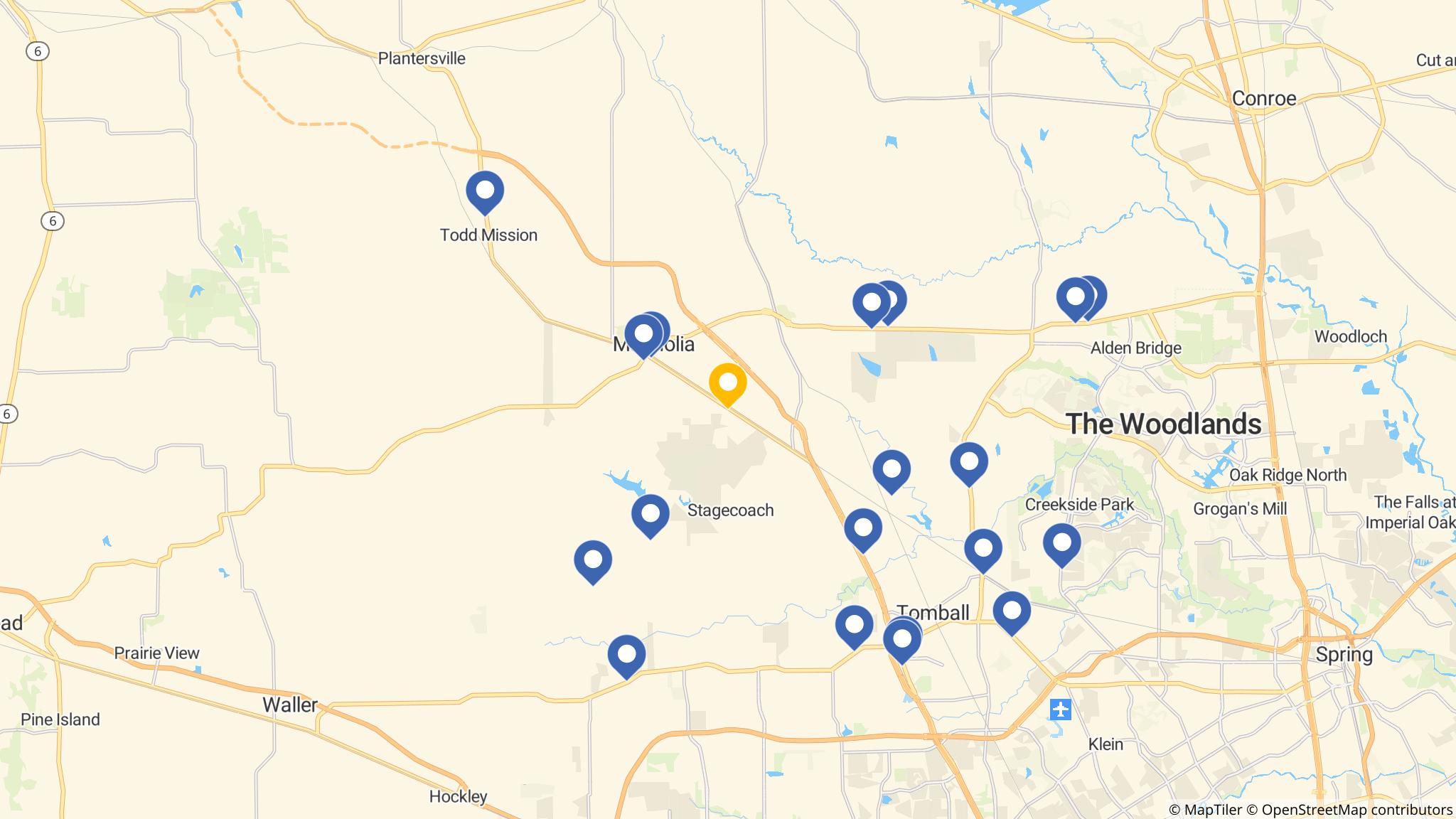 Street map of the ATM area