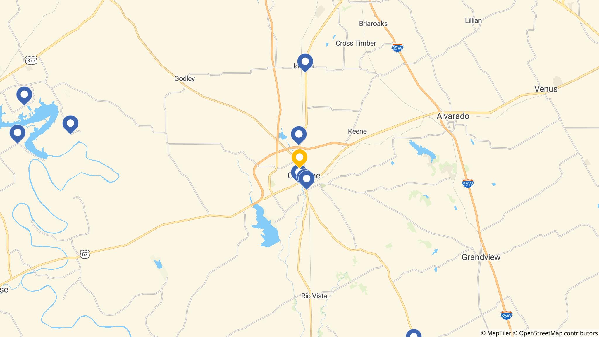 Street map of the ATM area