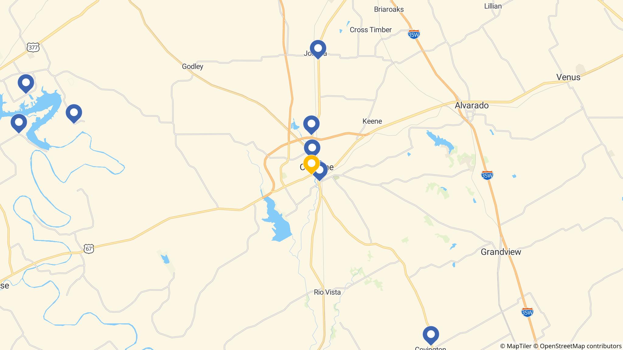 Street map of the ATM area