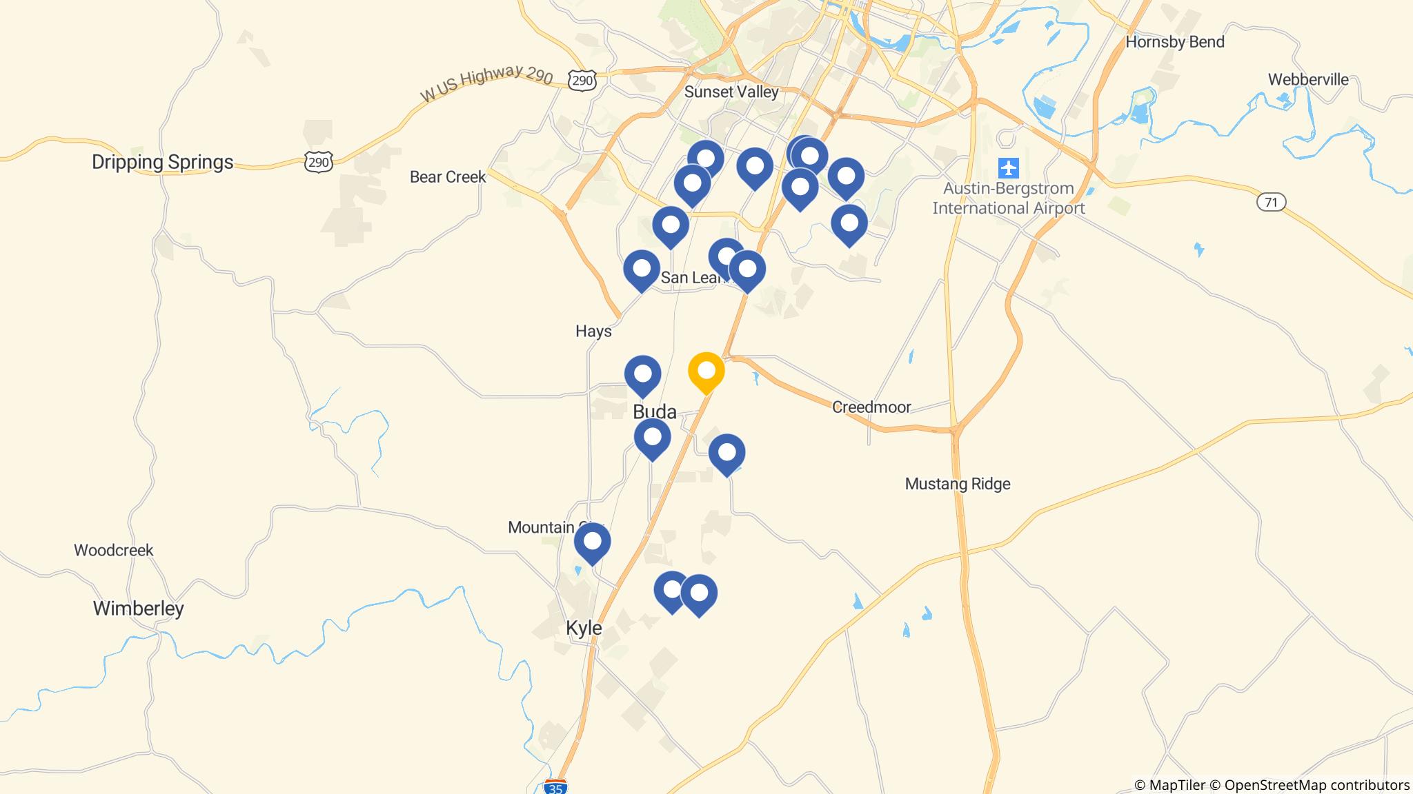 Street map of the ATM area
