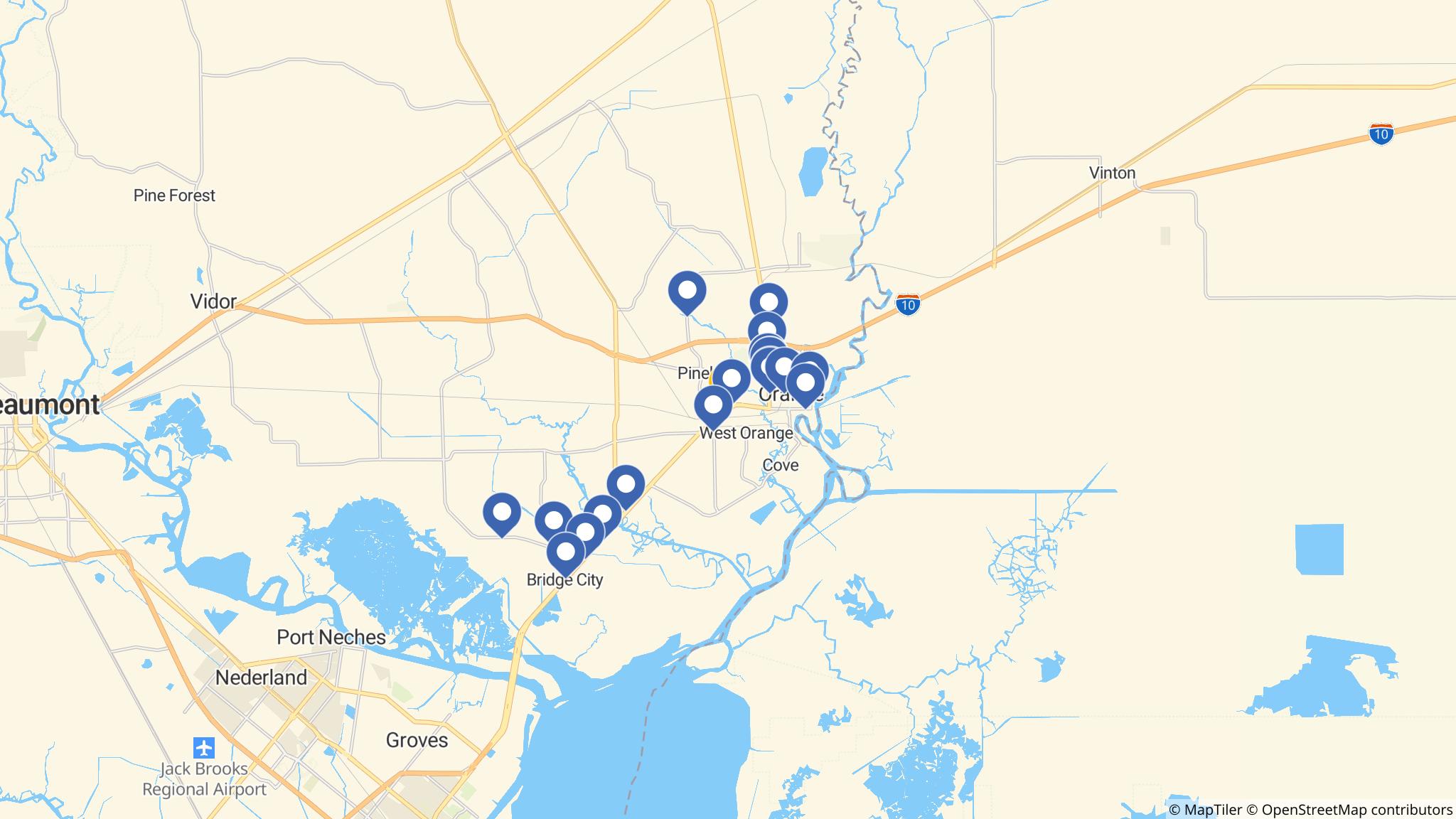 Street map of the ATM area