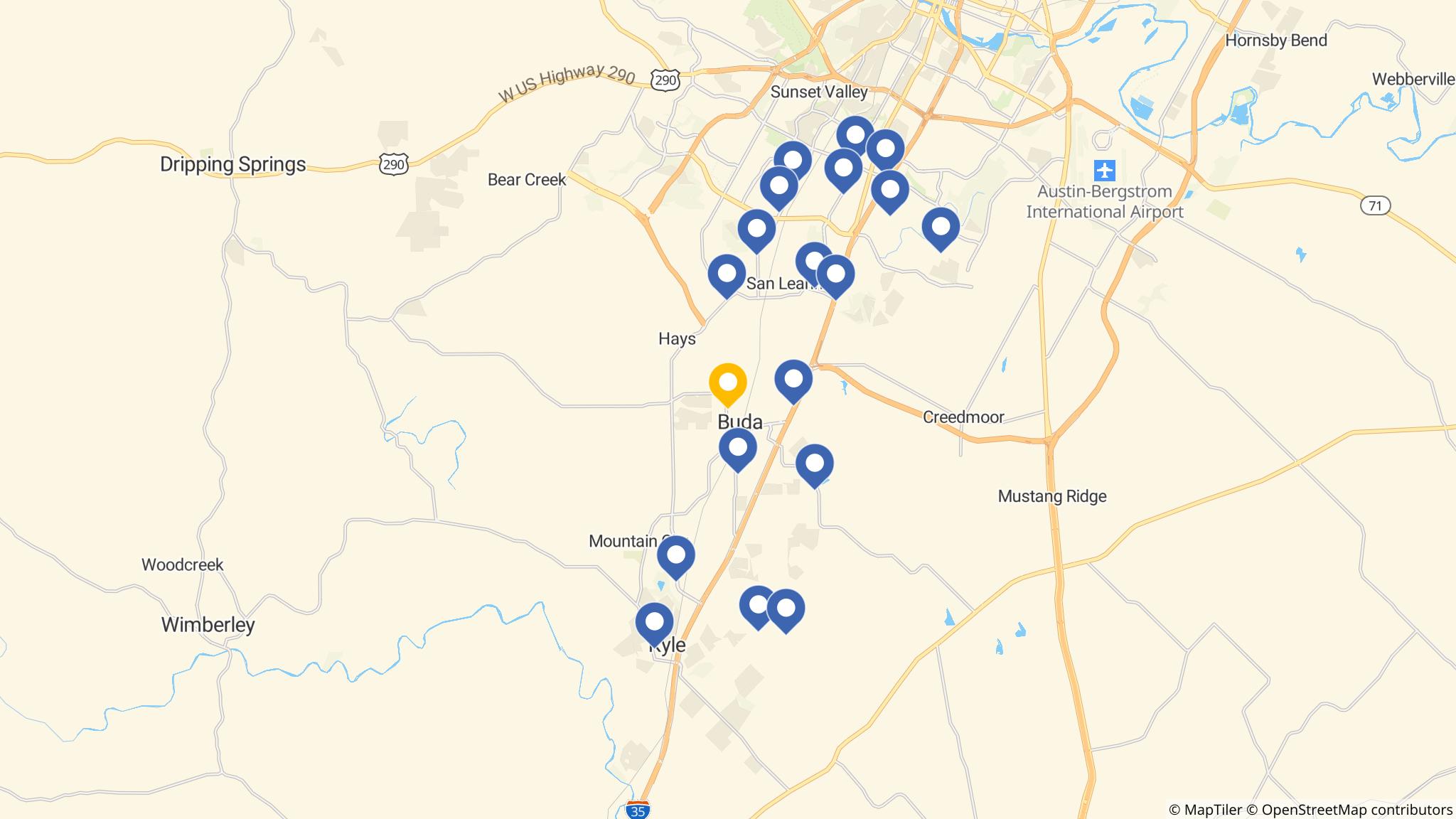 Street map of the ATM area
