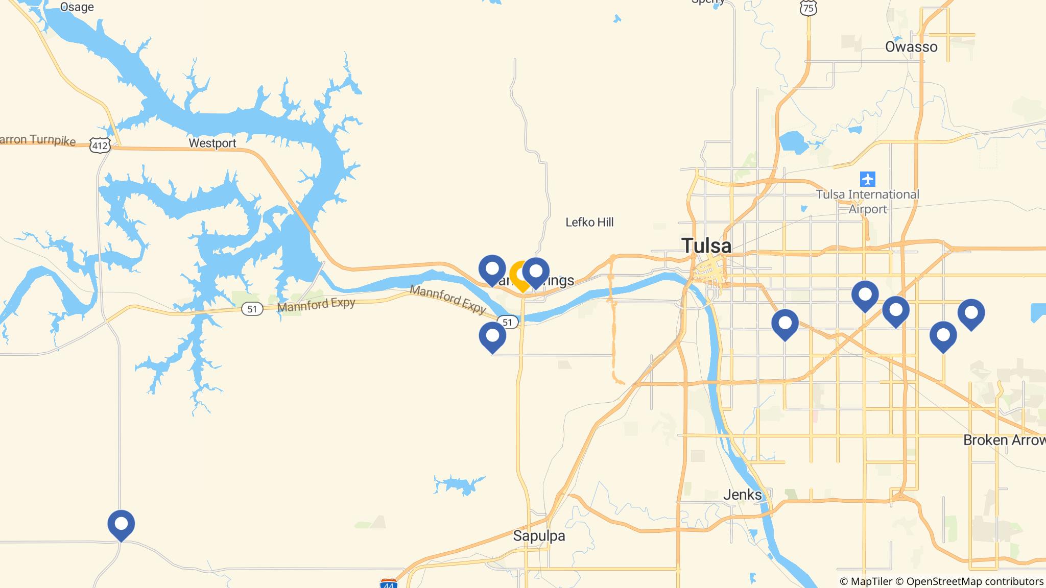 Street map of the ATM area