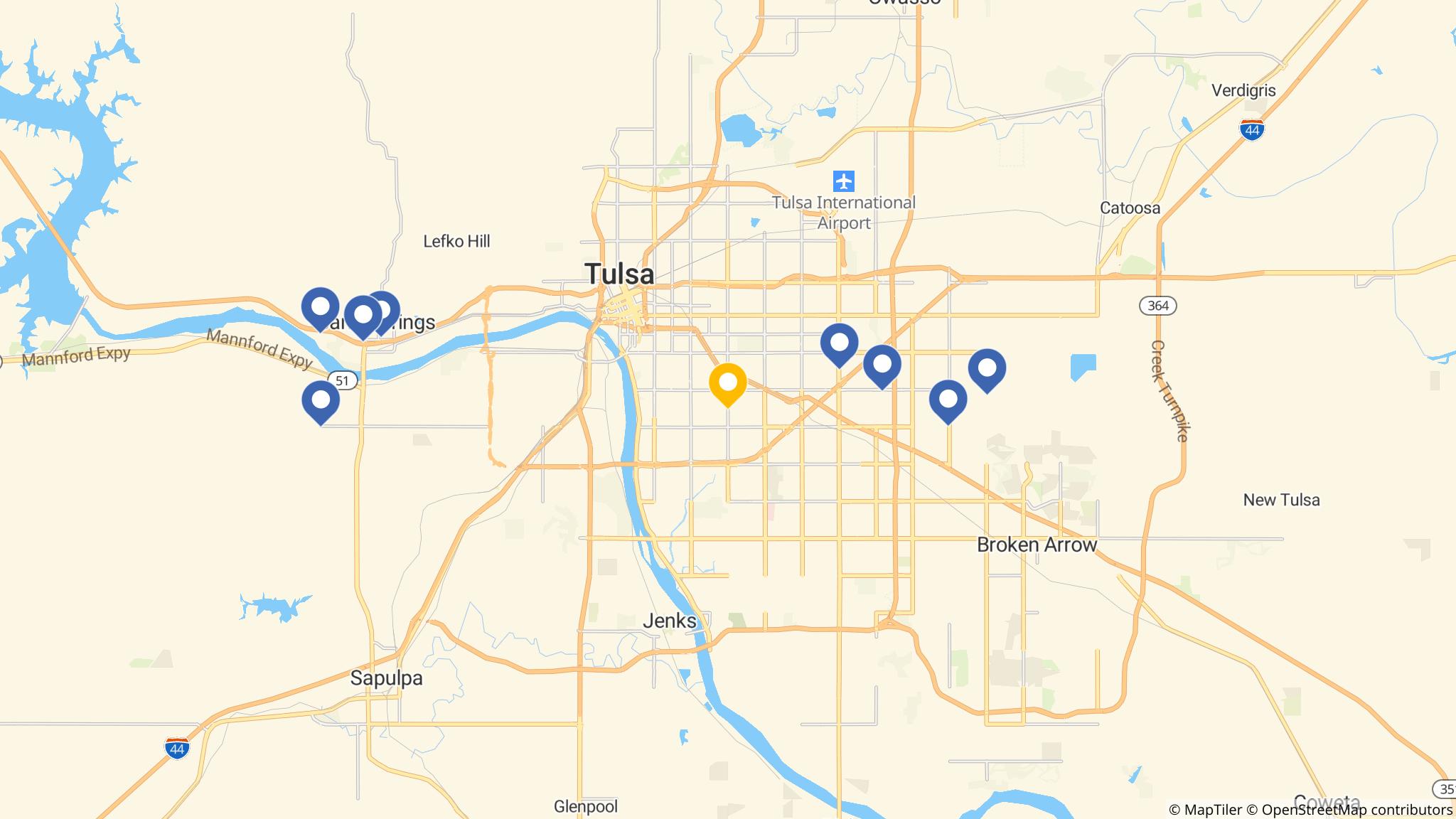 Street map of the ATM area