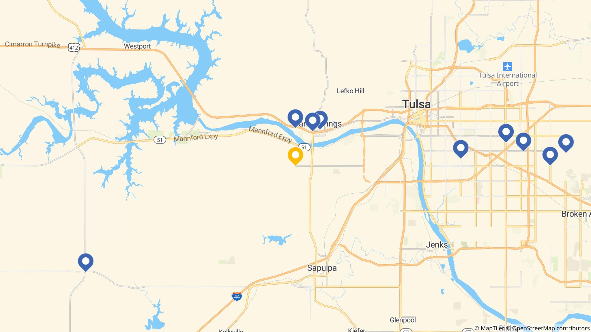 Street map of the ATM area