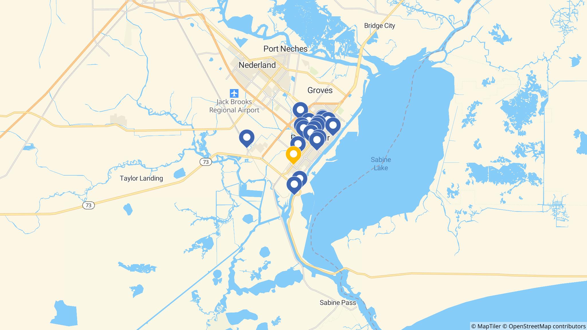 Street map of the ATM area