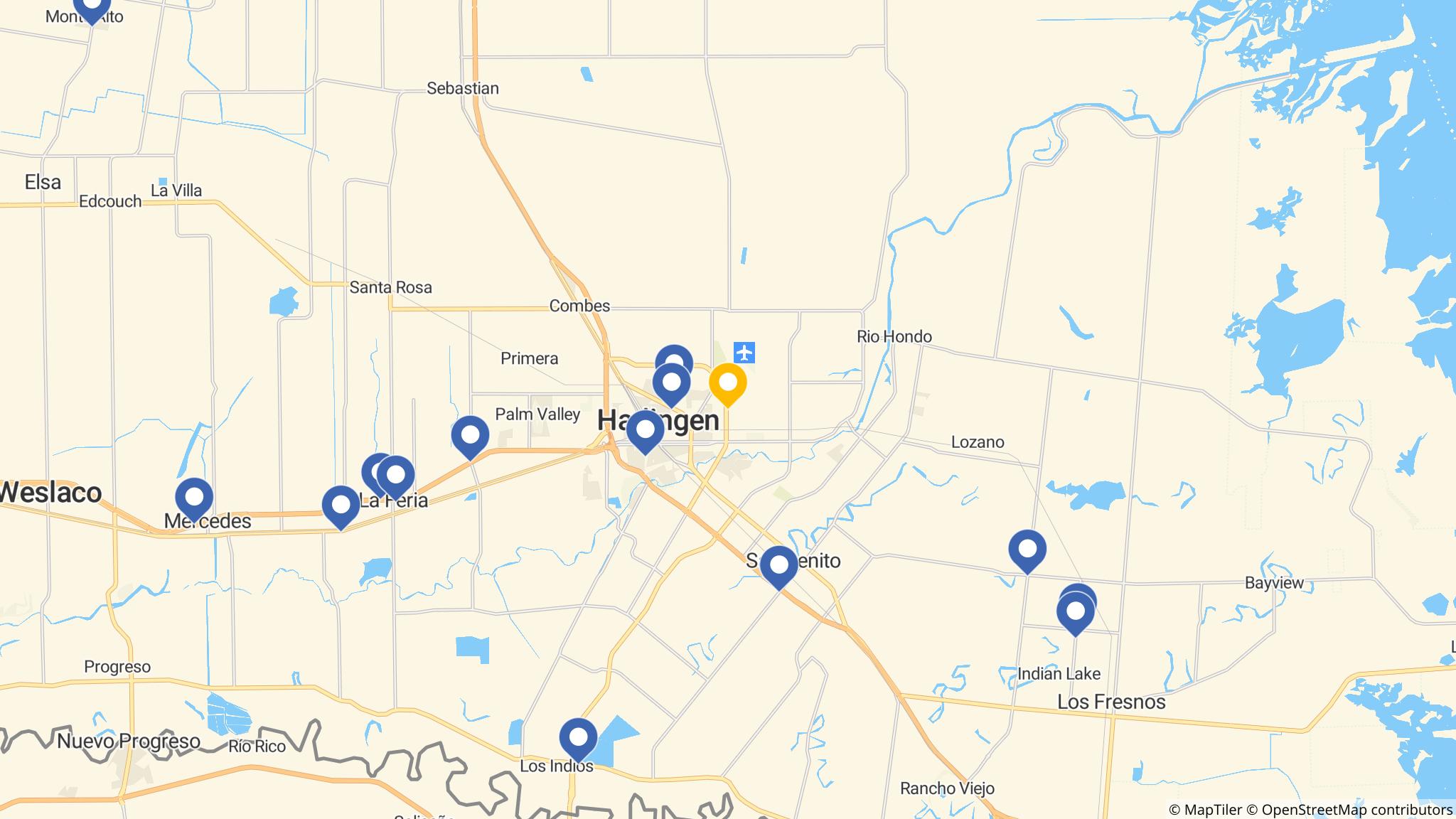 Street map of the ATM area