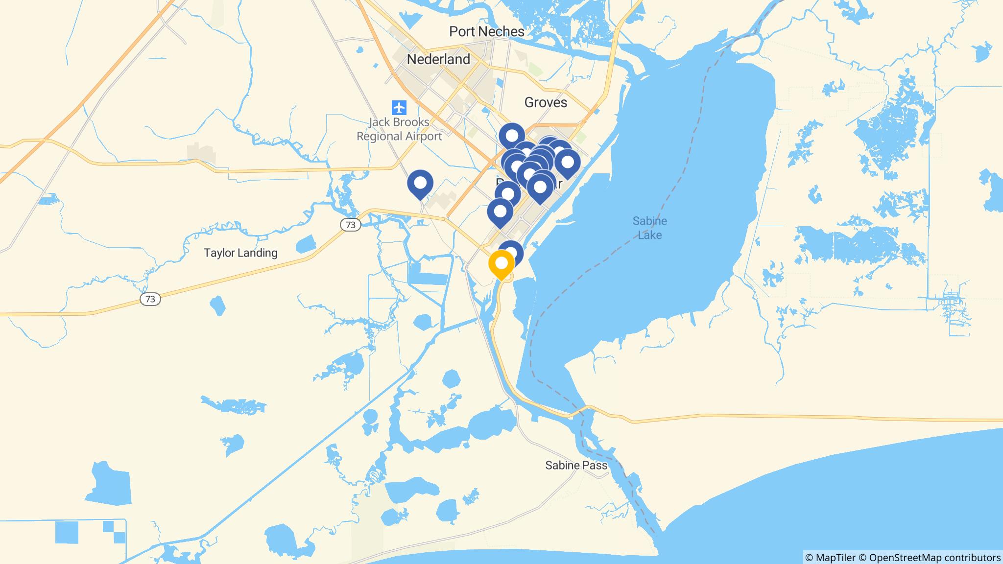 Street map of the ATM area