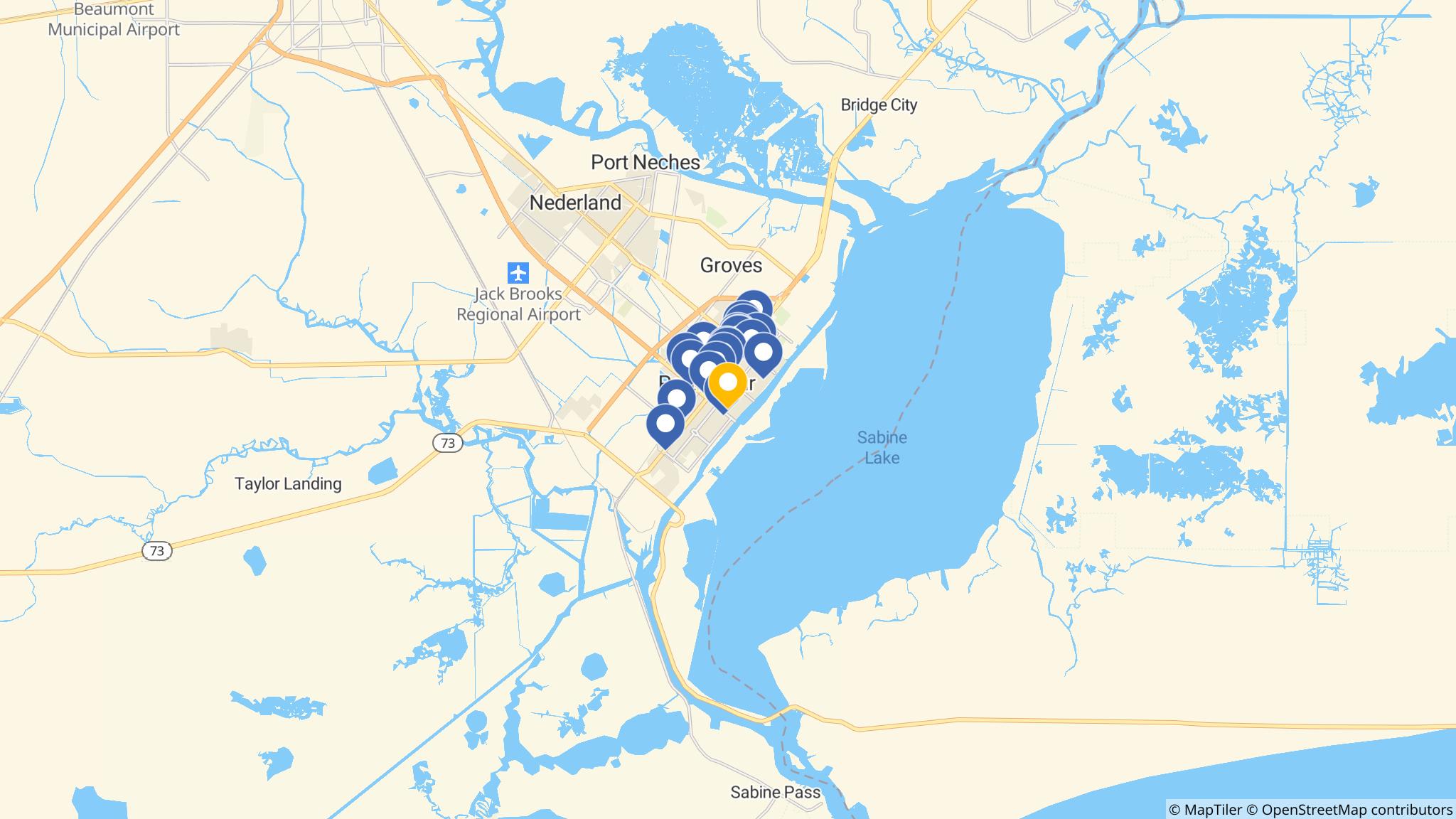 Street map of the ATM area